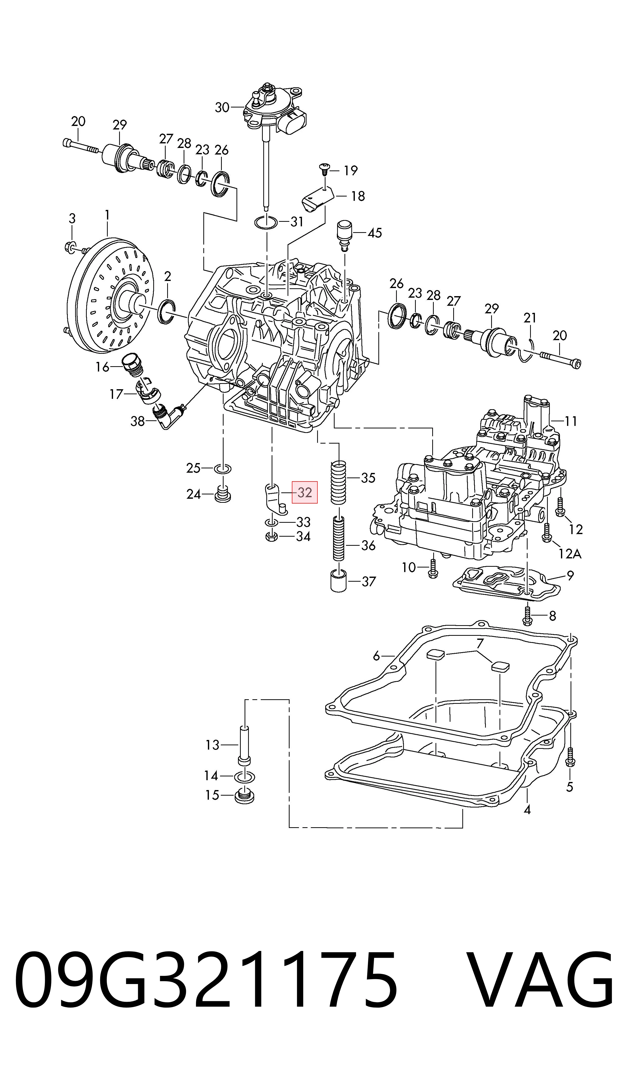  VAG 09G321175 ціна, від 58.02 USD