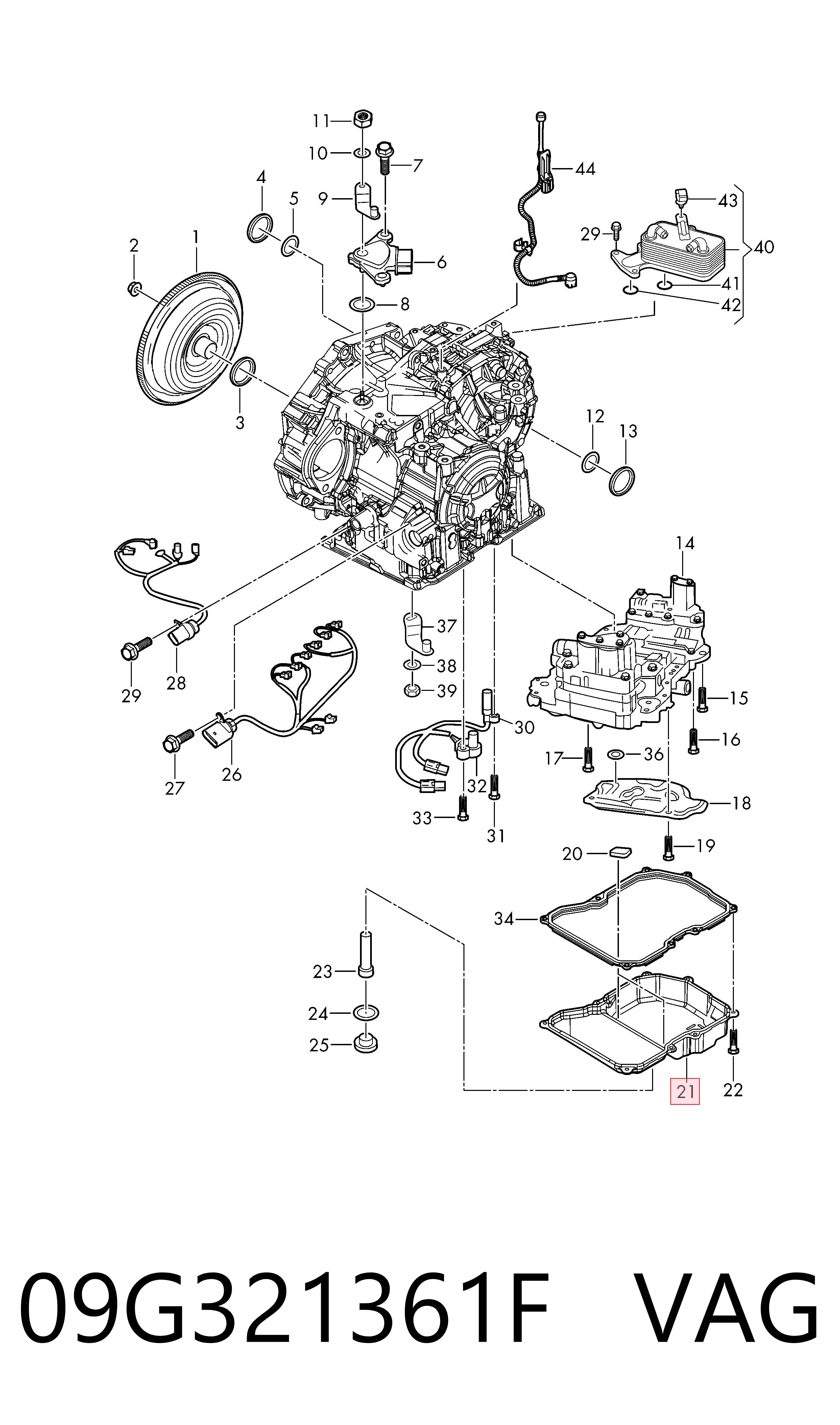 09G321361F VAG Піддон АКПП
