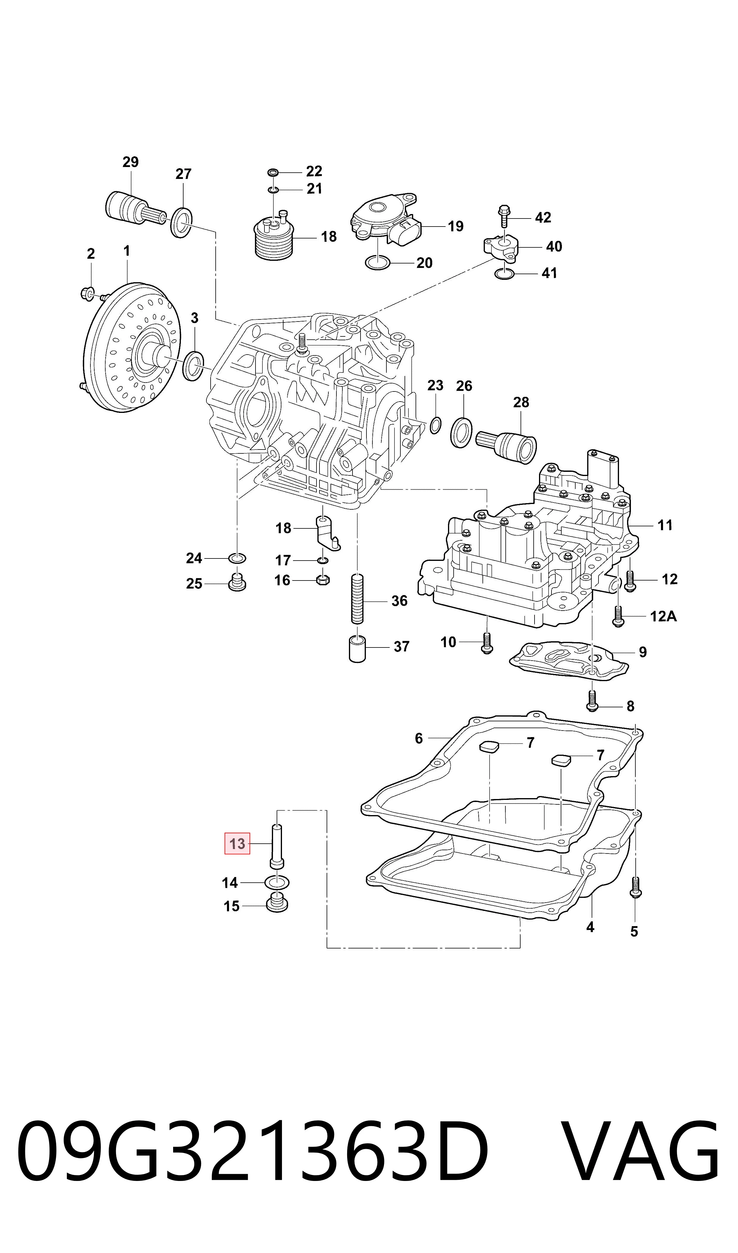 Щуп рівня масла в автоматі VAG 09G321363D ціна, від 37.24 USD