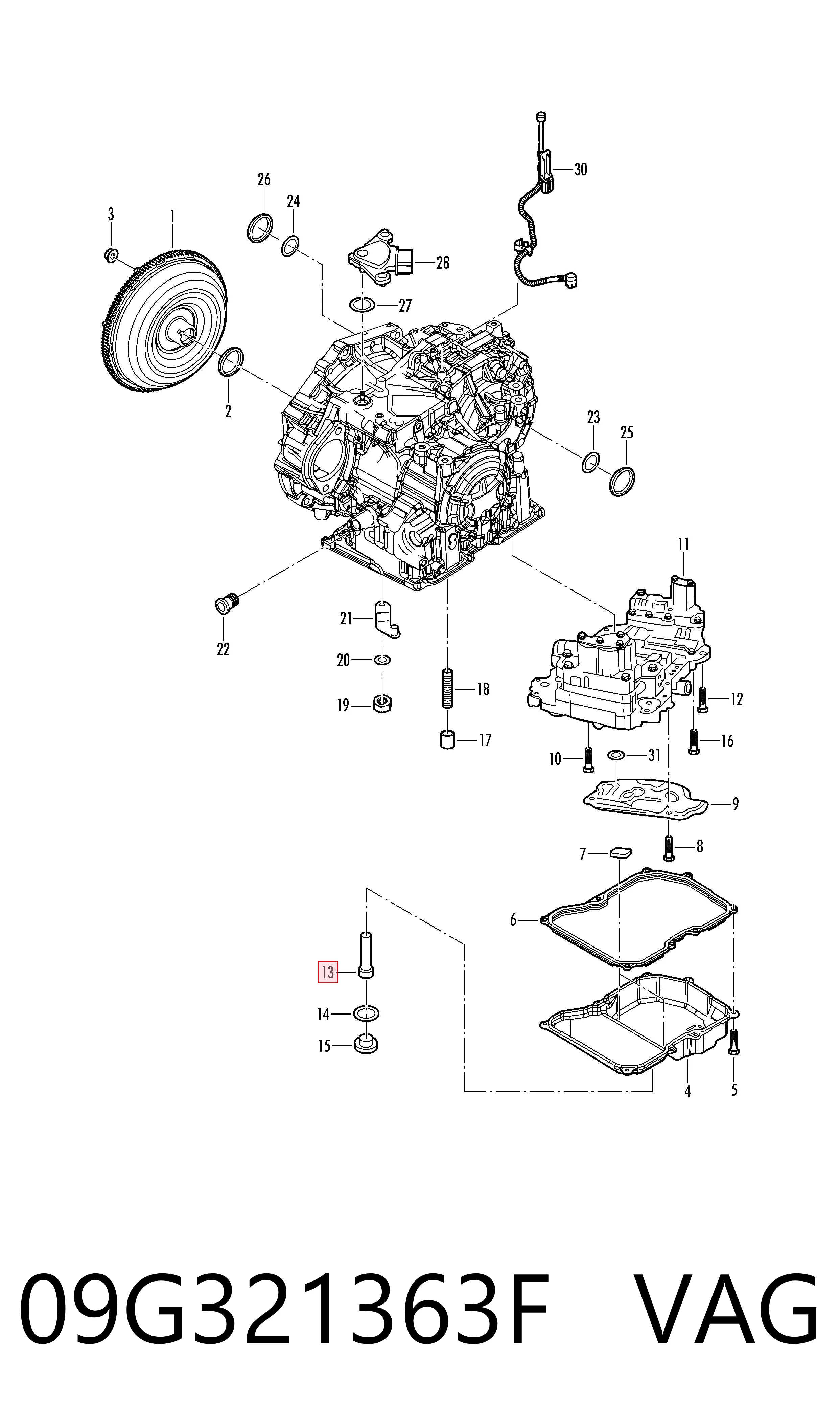 Щуп рівня масла в автоматі VAG 09G321363F ціна, від 44.99 USD