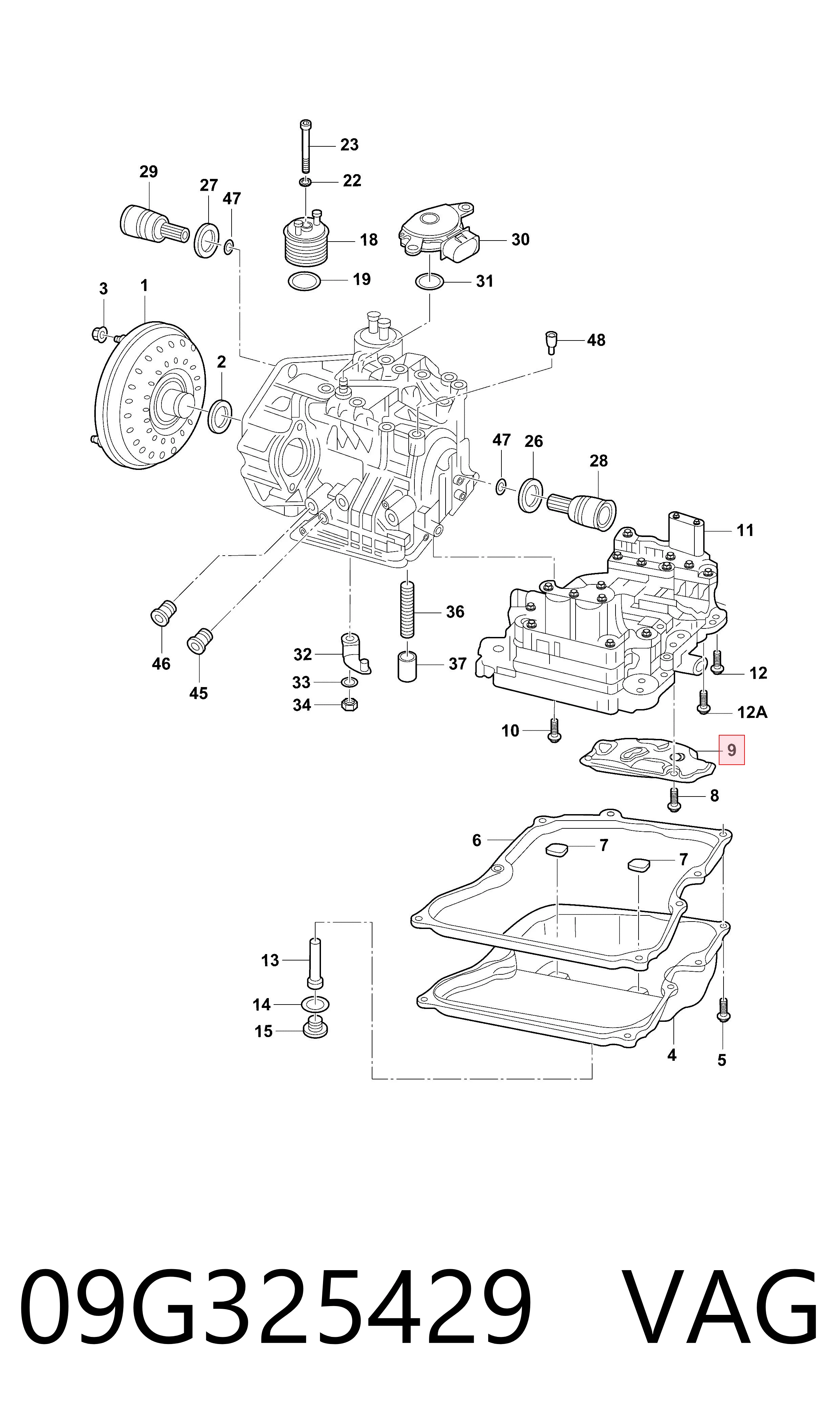Купити 09G325429 VAG Масло і фільтр в коробку автомат 