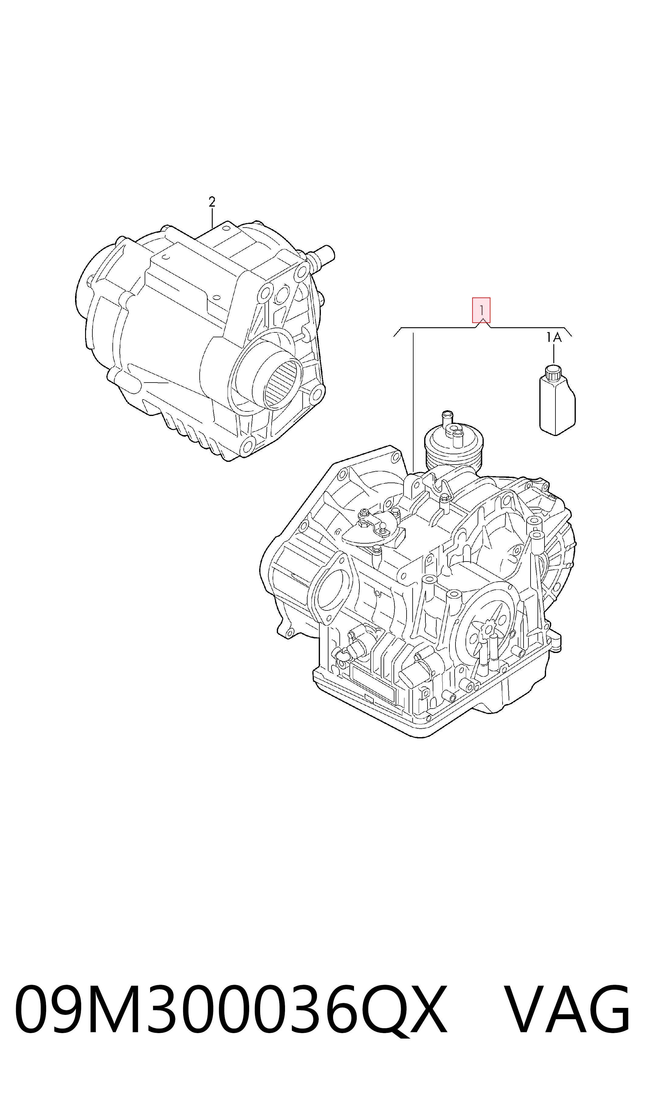 09M300036QX VAG Автоматична коробка передач