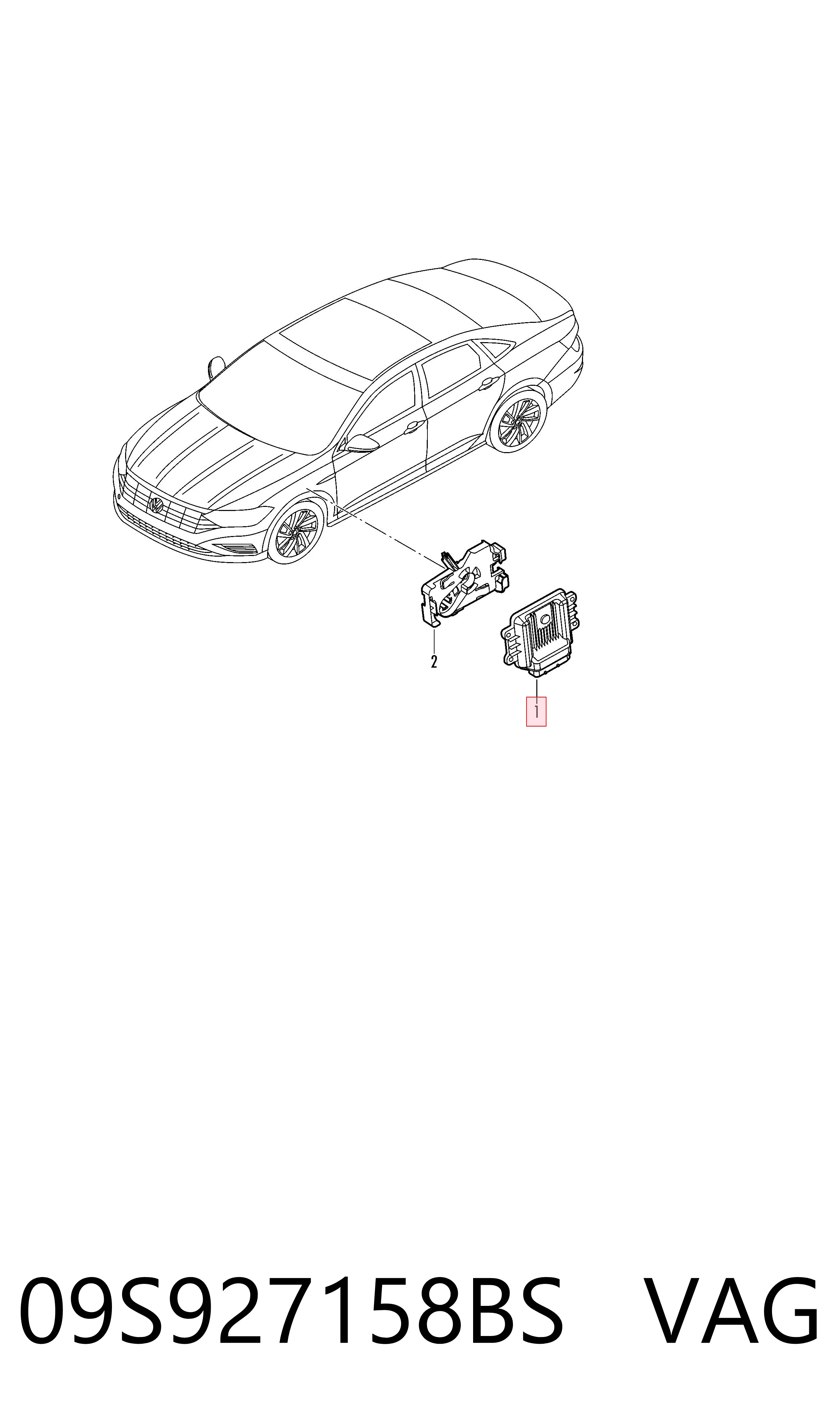  VAG 09S927158BS ціна, від 189.99 USD