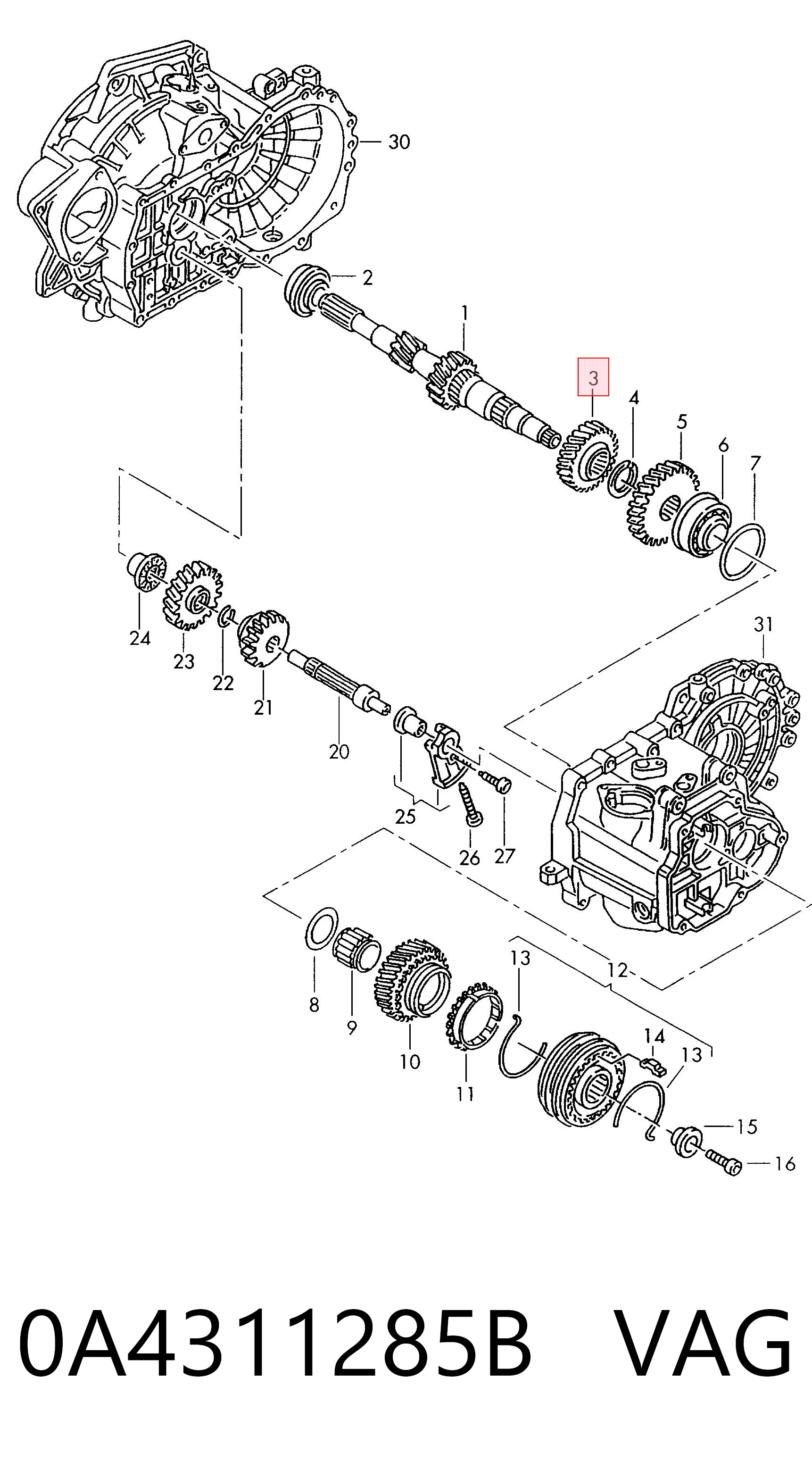 0A4311285B VAG 