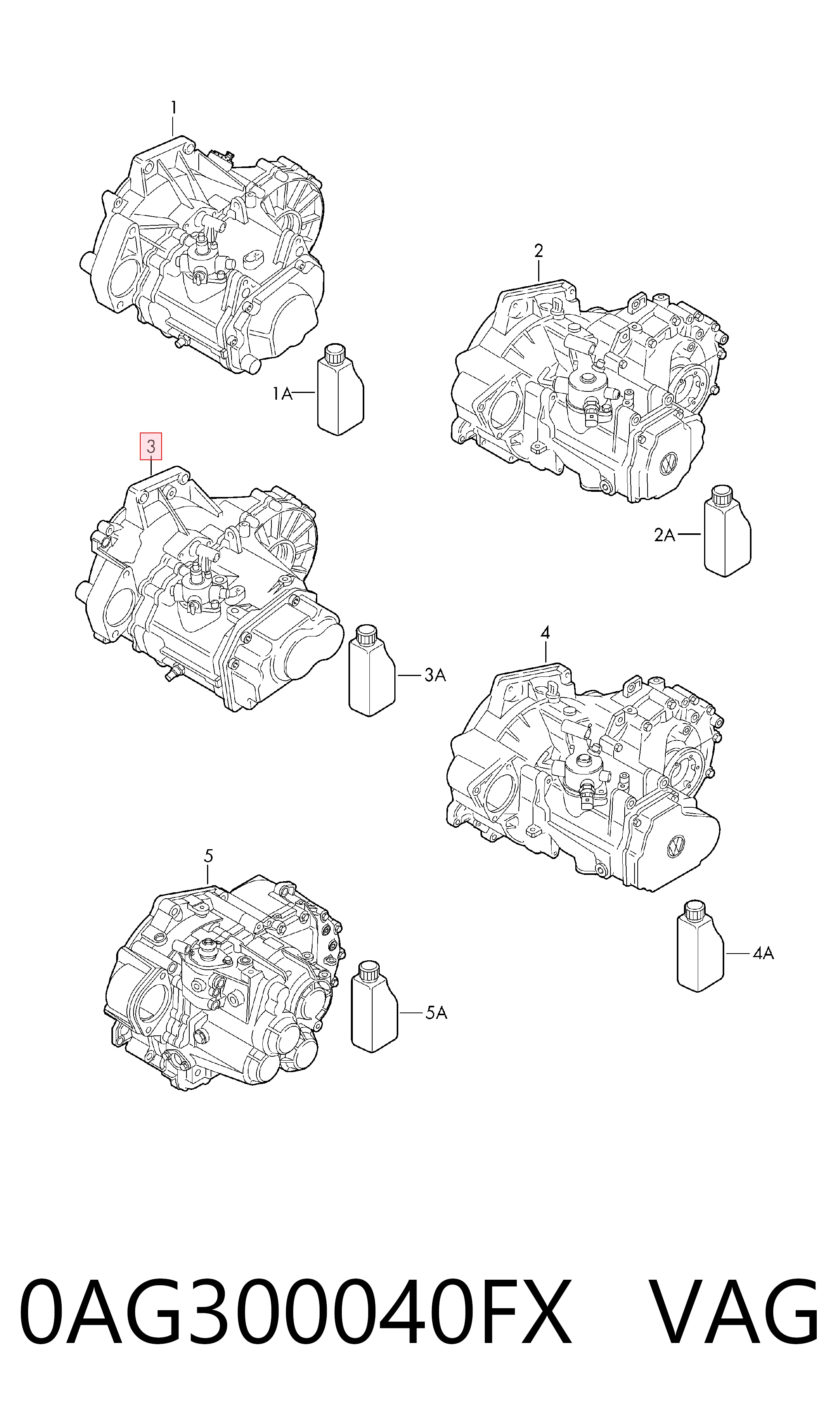 0AG300040FX VAG МКПП