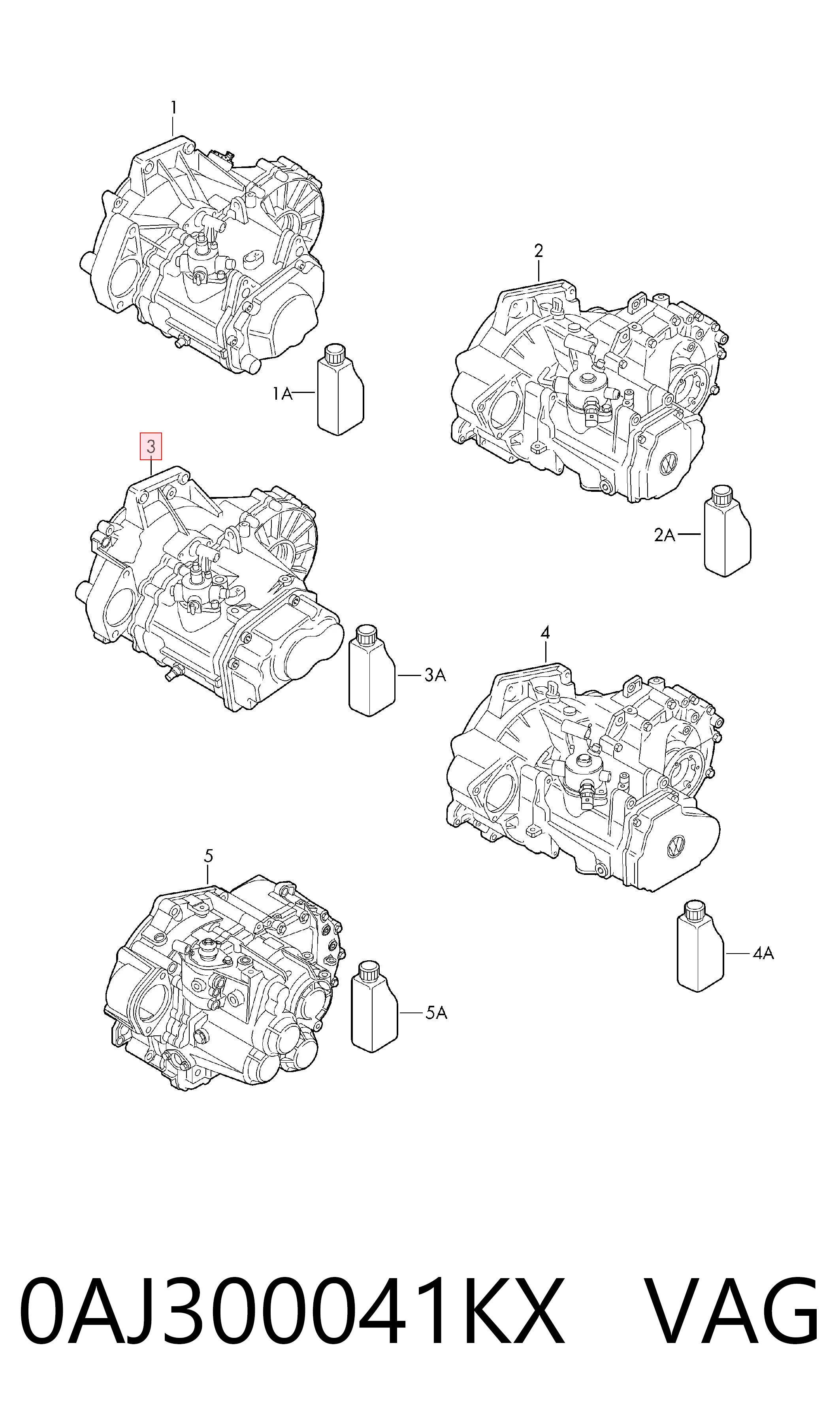 0AJ300041KX VAG