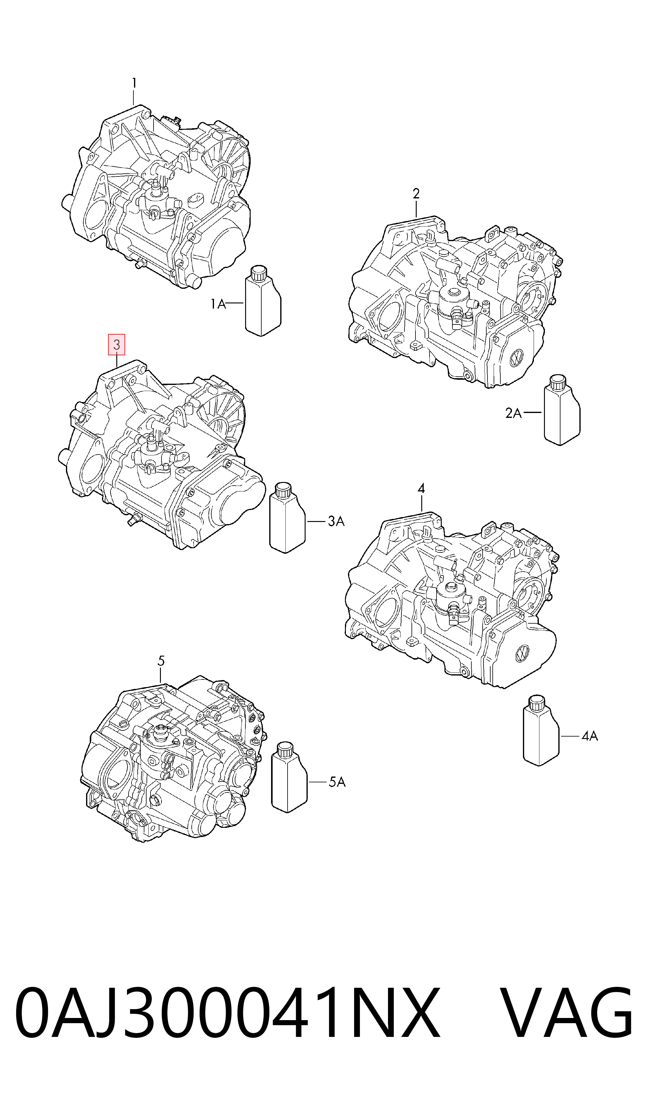 0AJ300041NX VAG МКПП