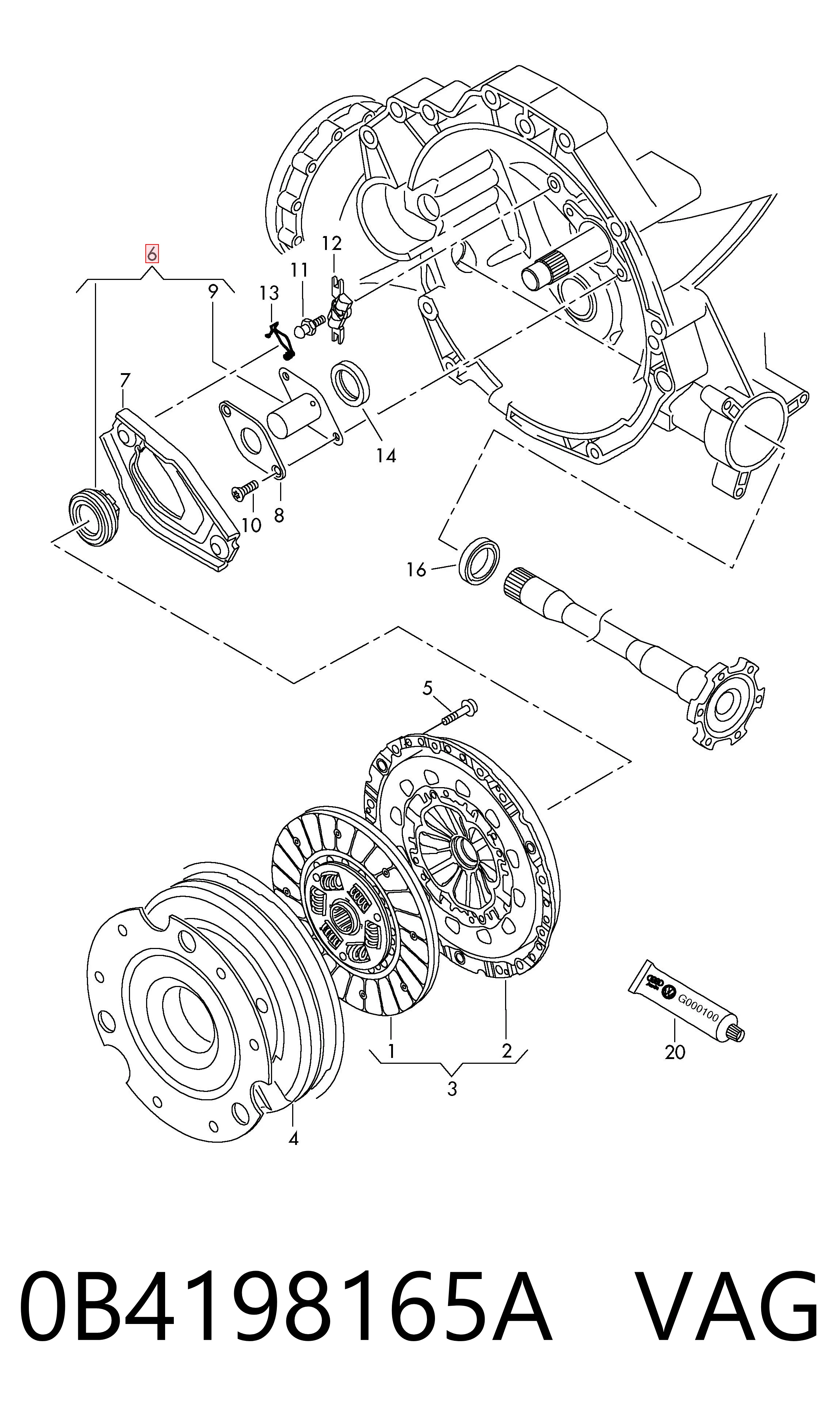 U5A216510 Mazda Підшипник ковзання зчеплення