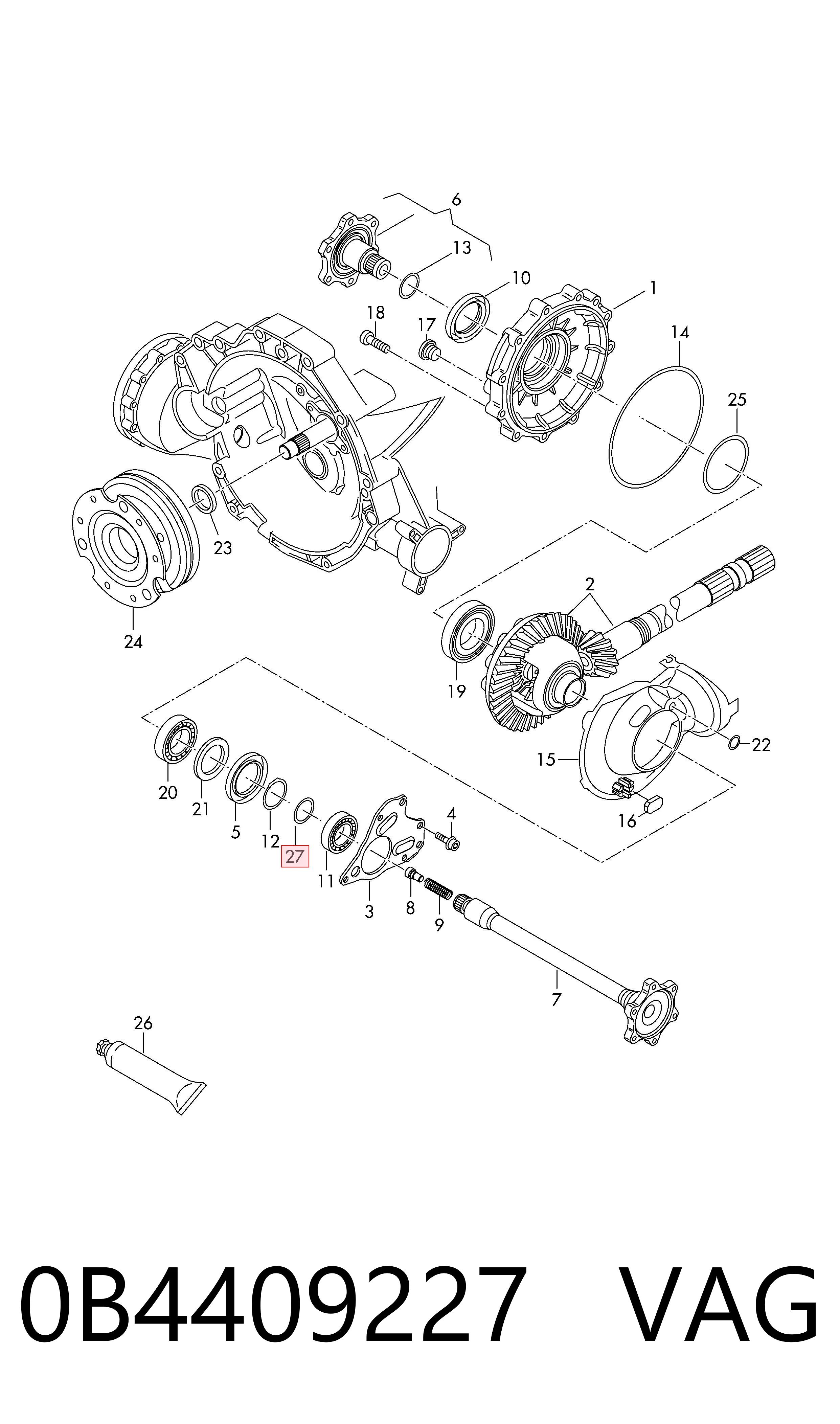  VAG 0B4409227 ціна, від 29.11 USD