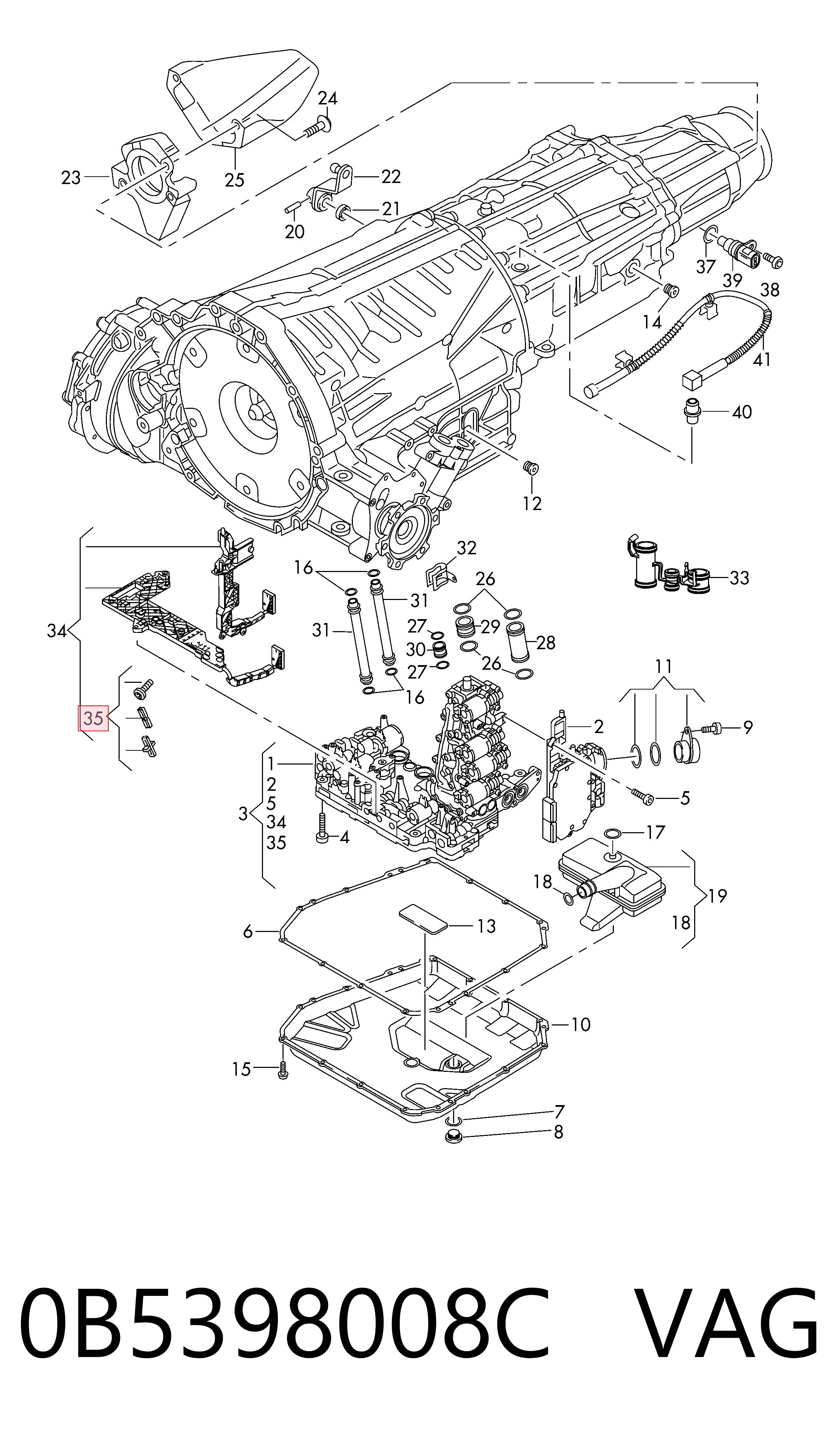 0B5398008C VAG Ремкомплект АКПП