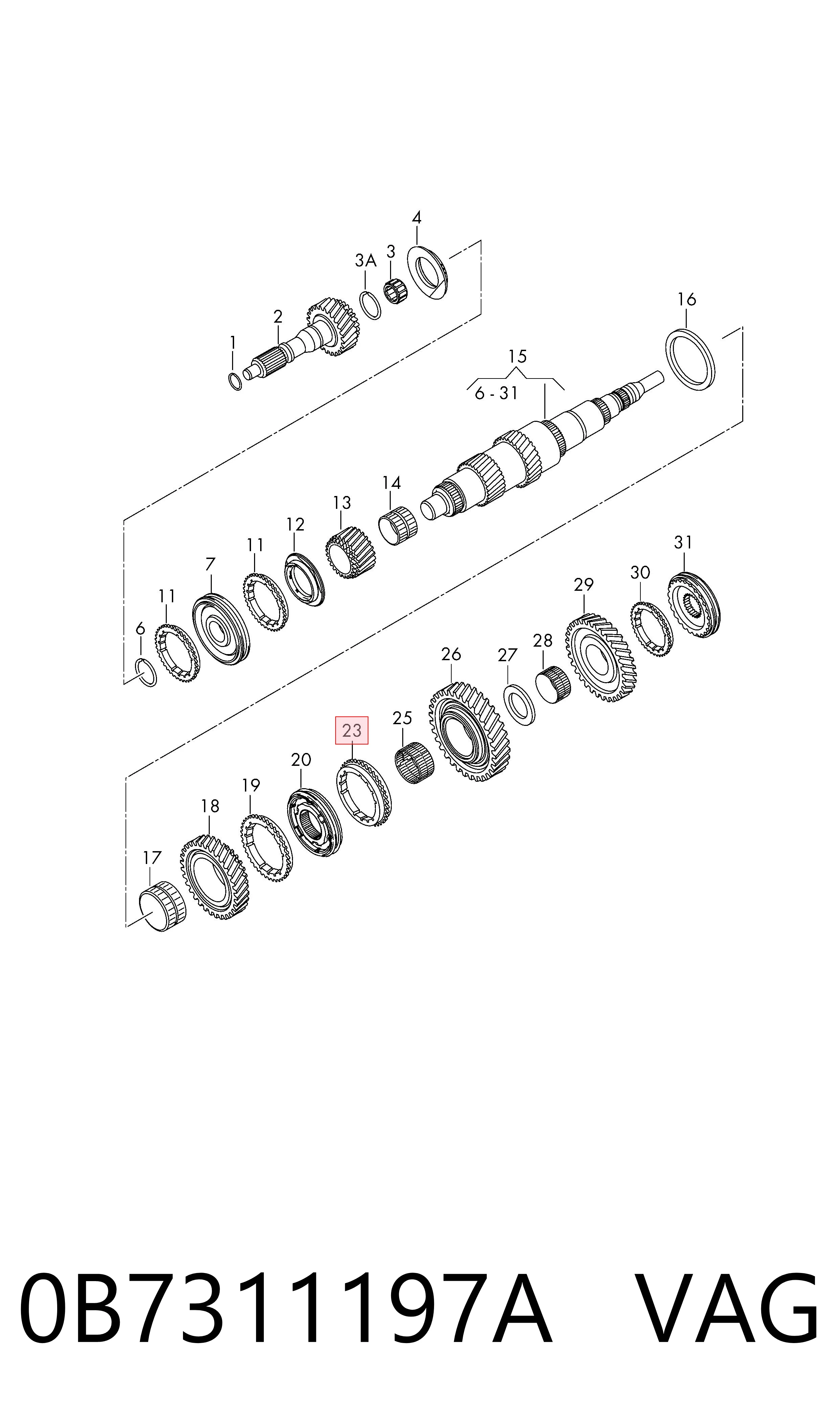 Купити 0B7311197A VAG 