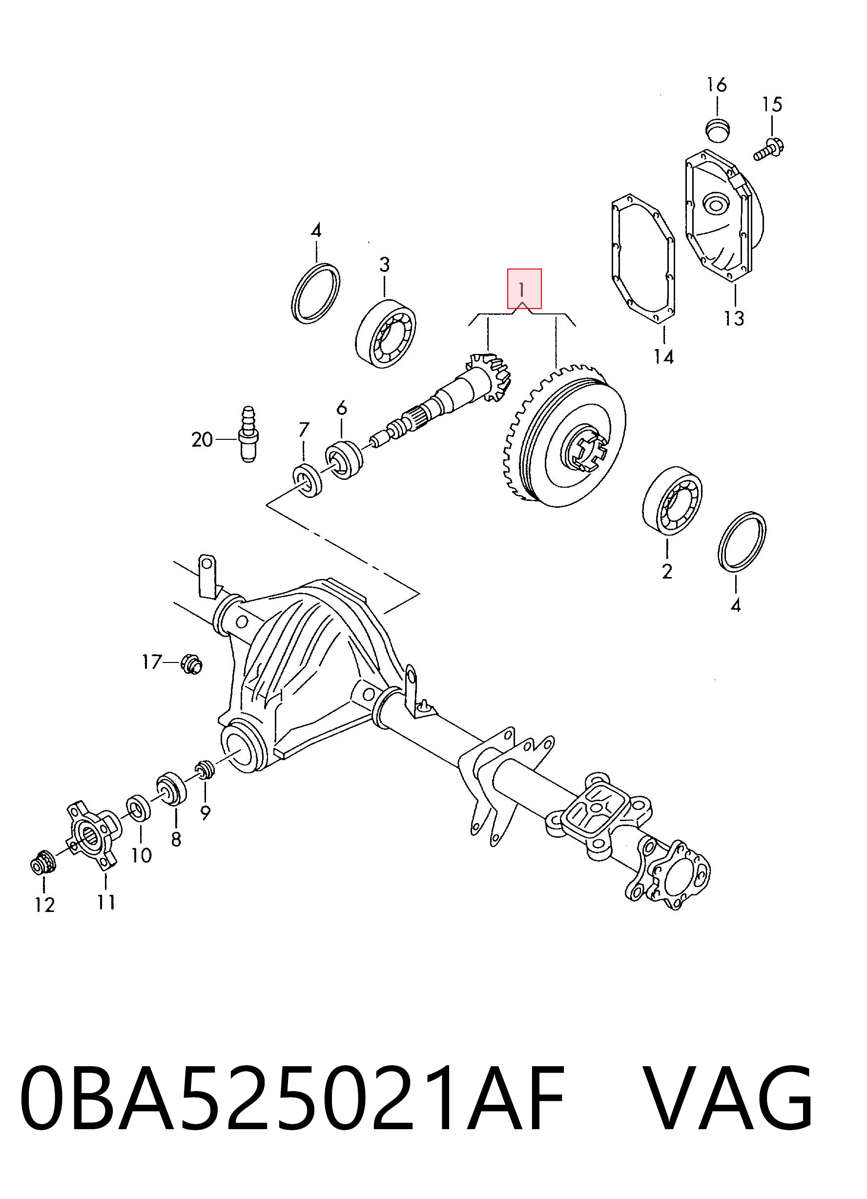 0BA525021AF VAG 