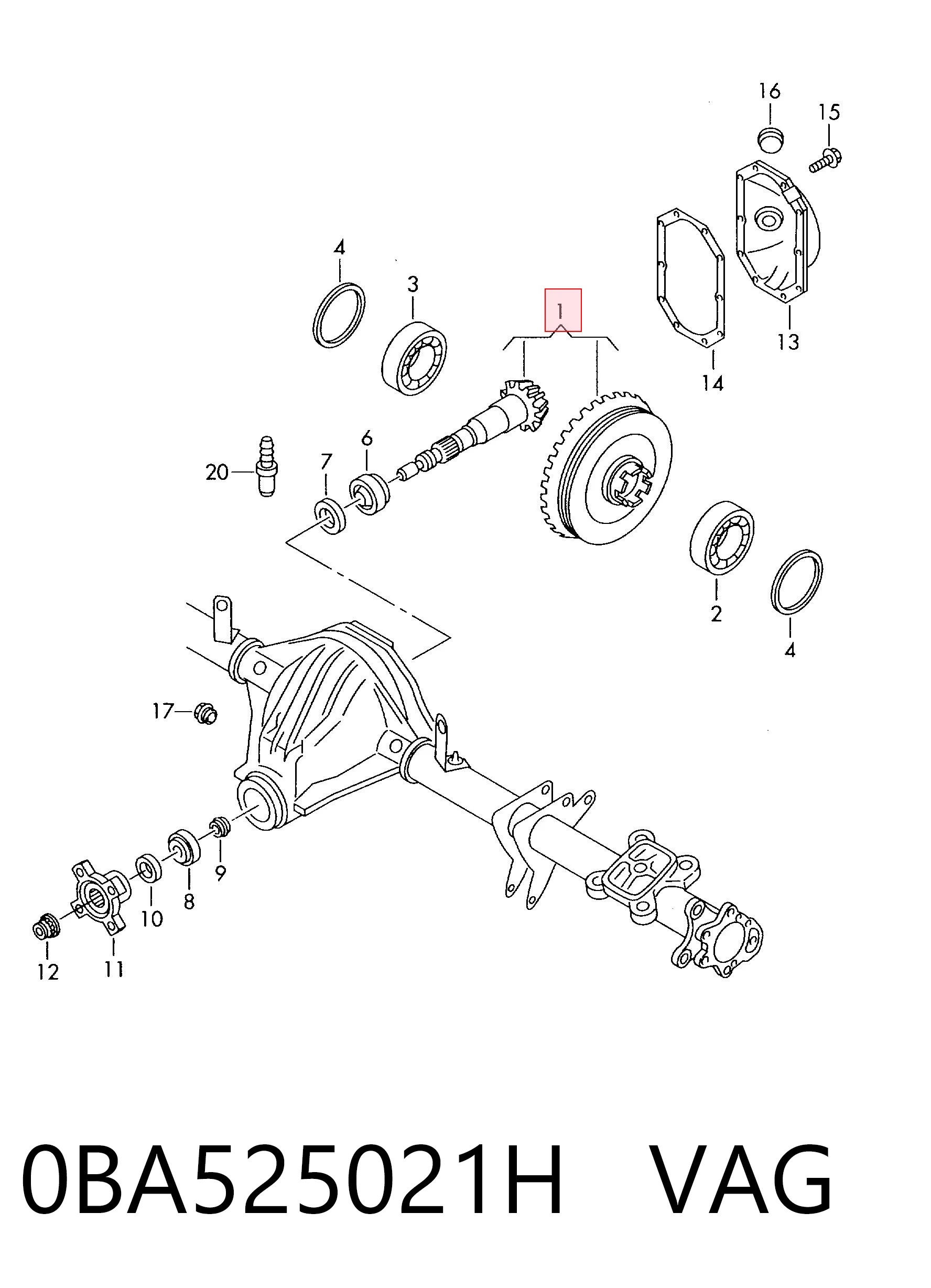 0BA525021H VAG 