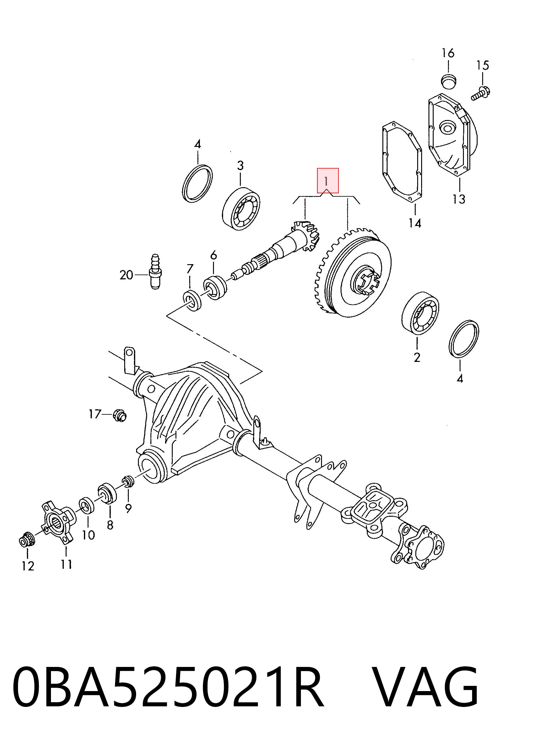 0BA525021R VAG 