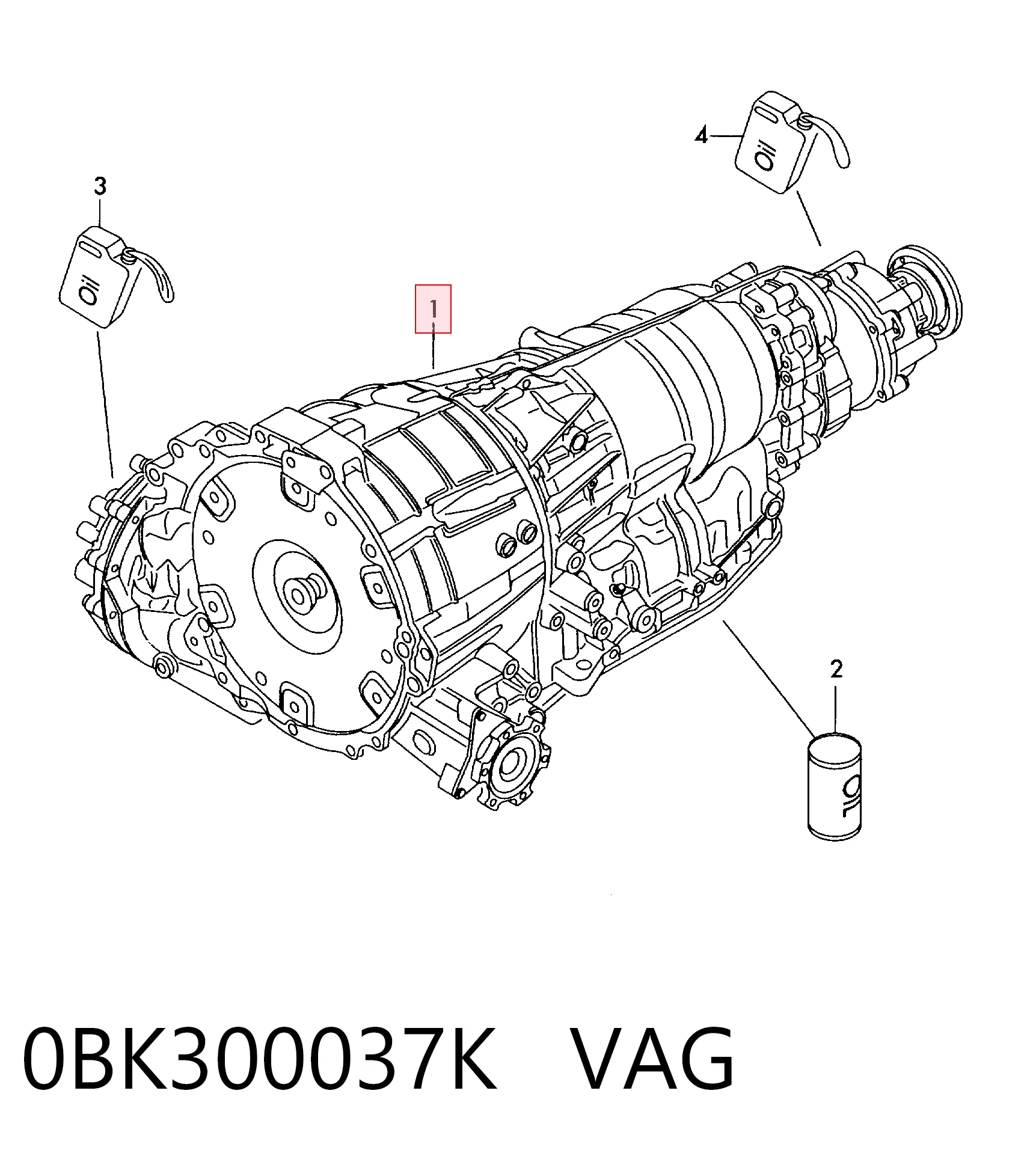 0BK300037K VAG Автоматична коробка передач