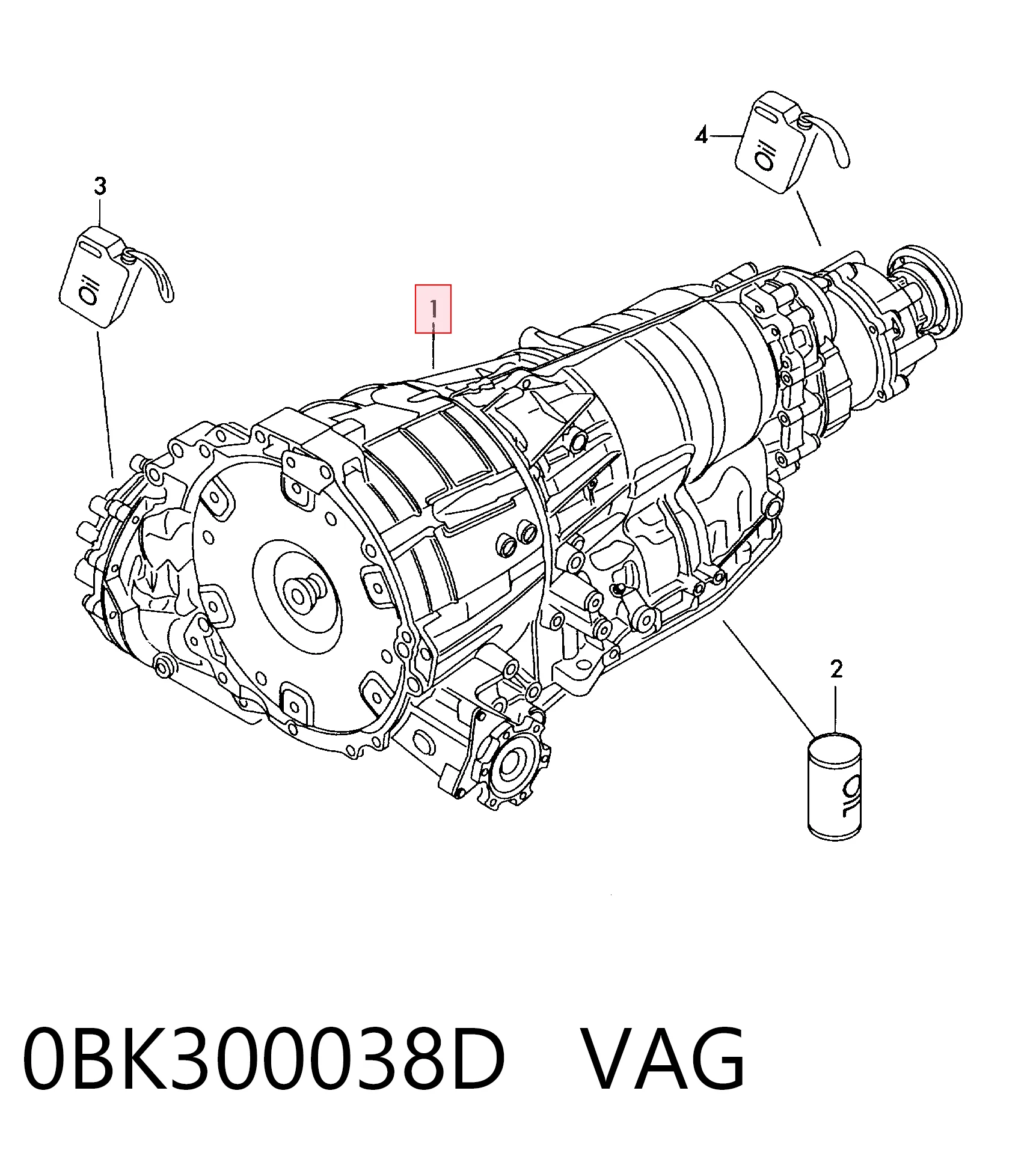 0BK300038D VAG Автоматична коробка передач