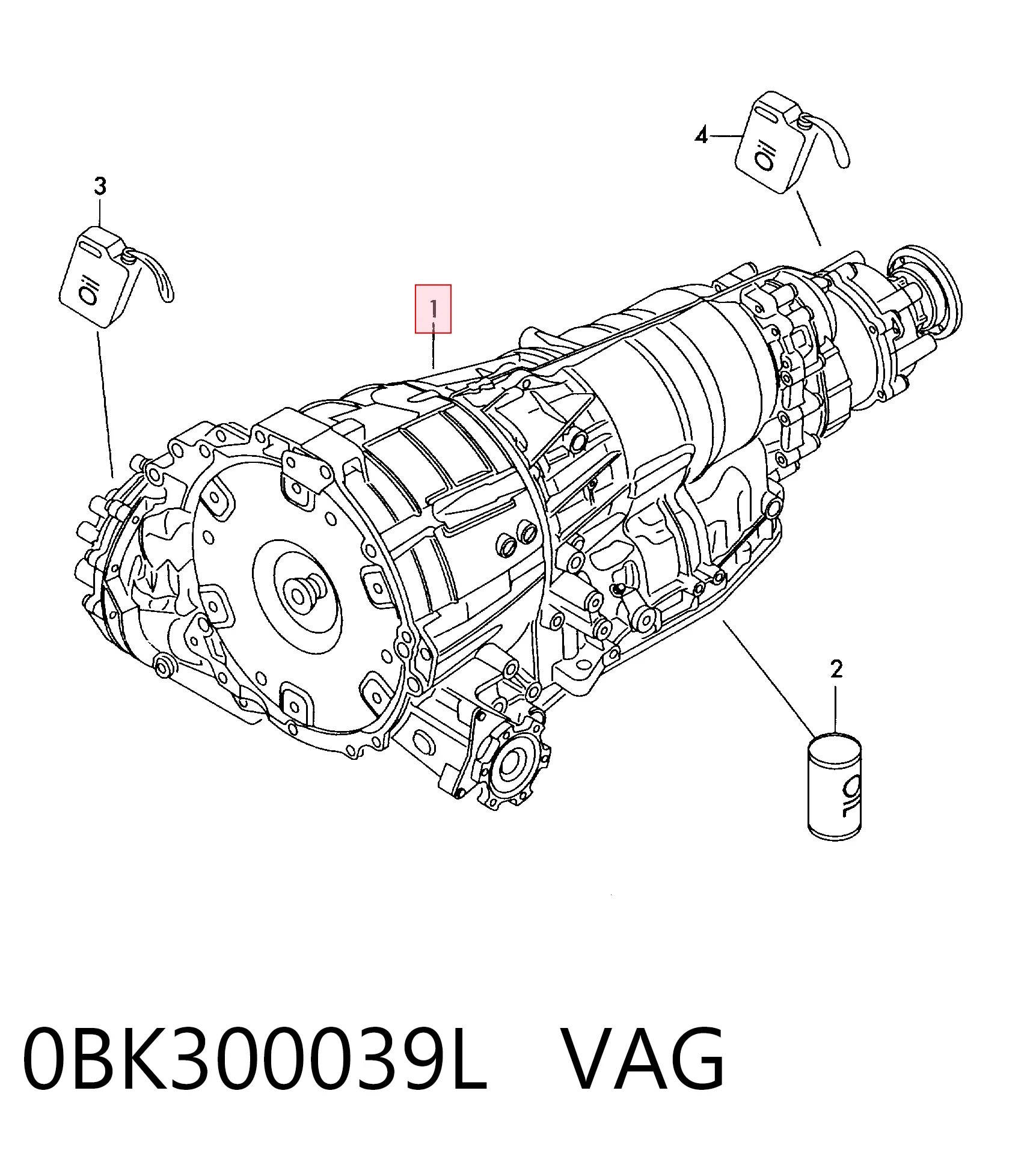 0BK300039L VAG Автоматична коробка передач