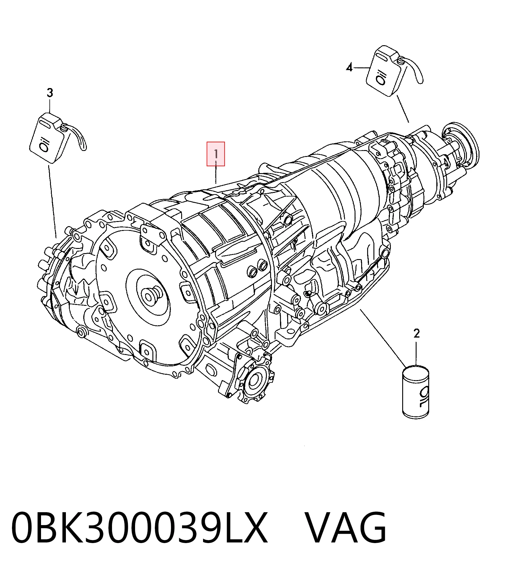0BK300039LX VAG Автоматична коробка передач