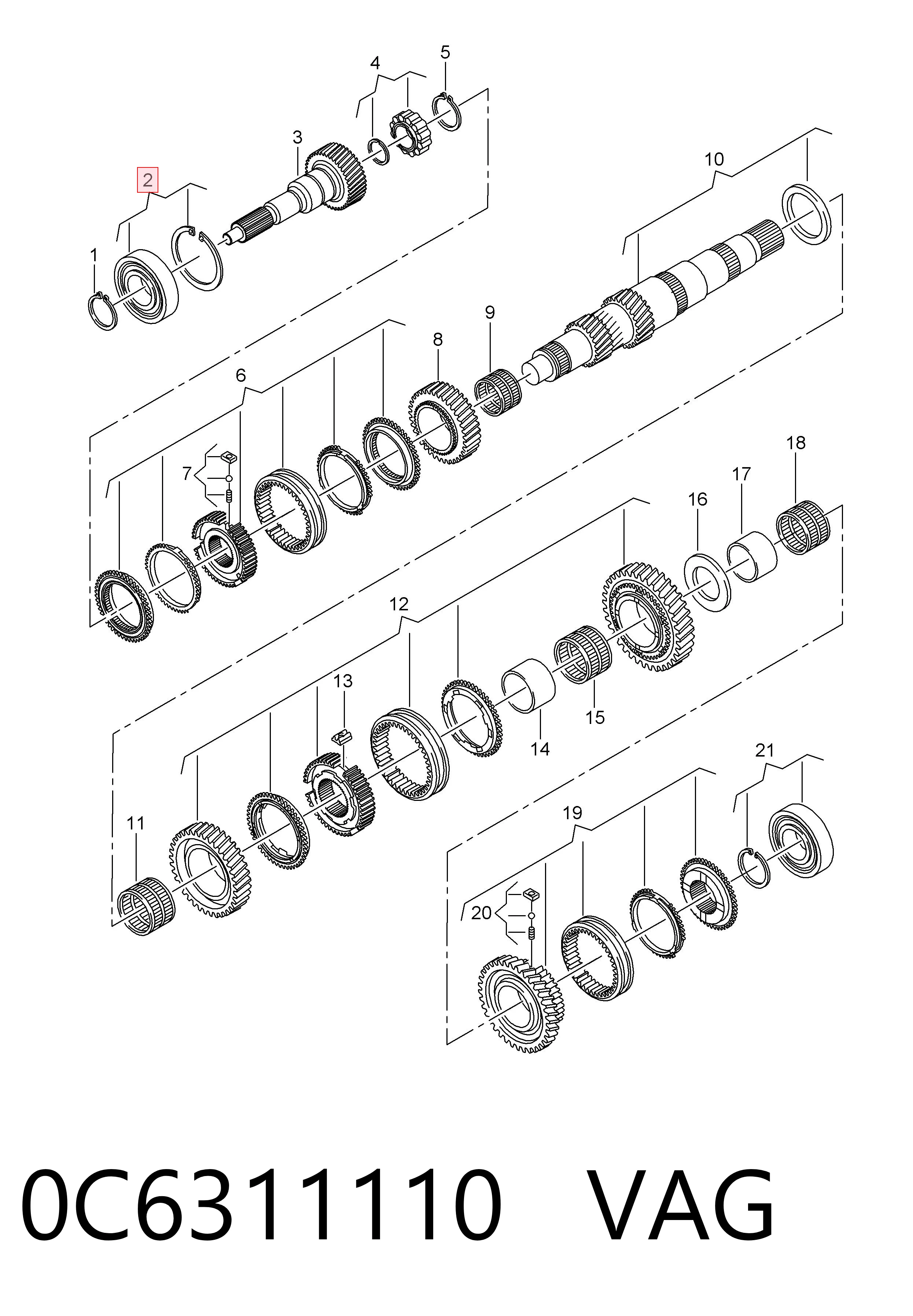 Купити 0C6311110 VAG 