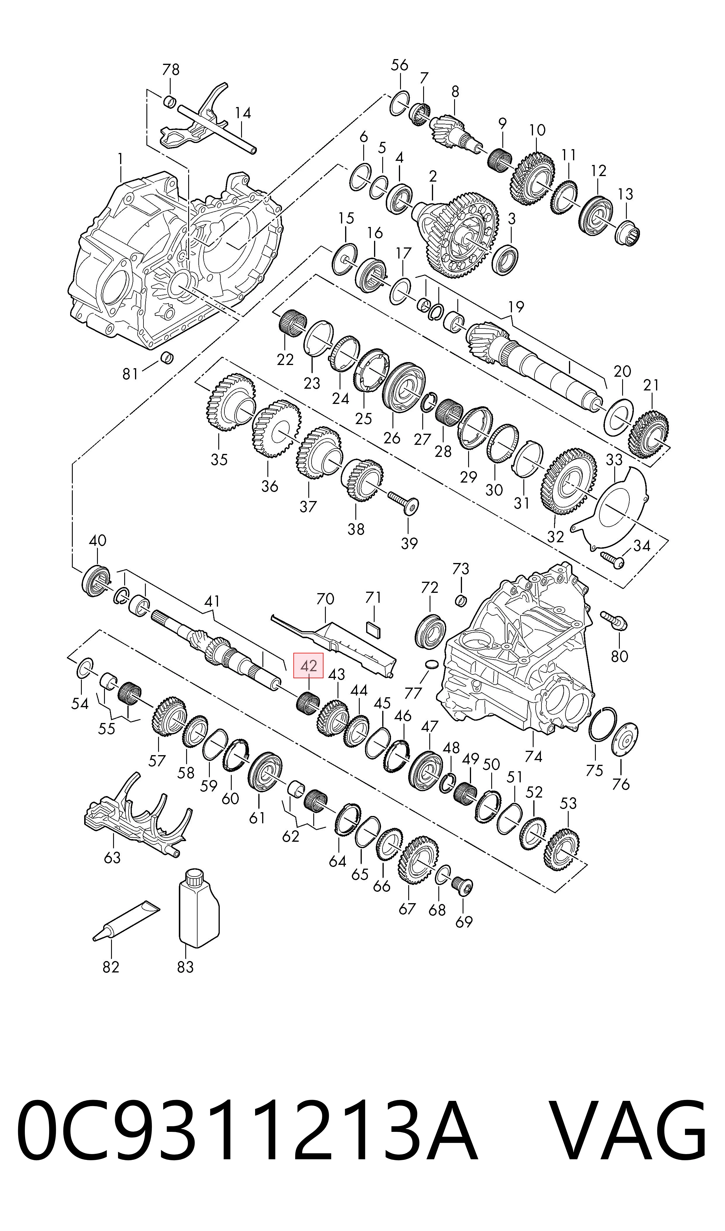  VAG 0C9311213A ціна, від 29.61 USD