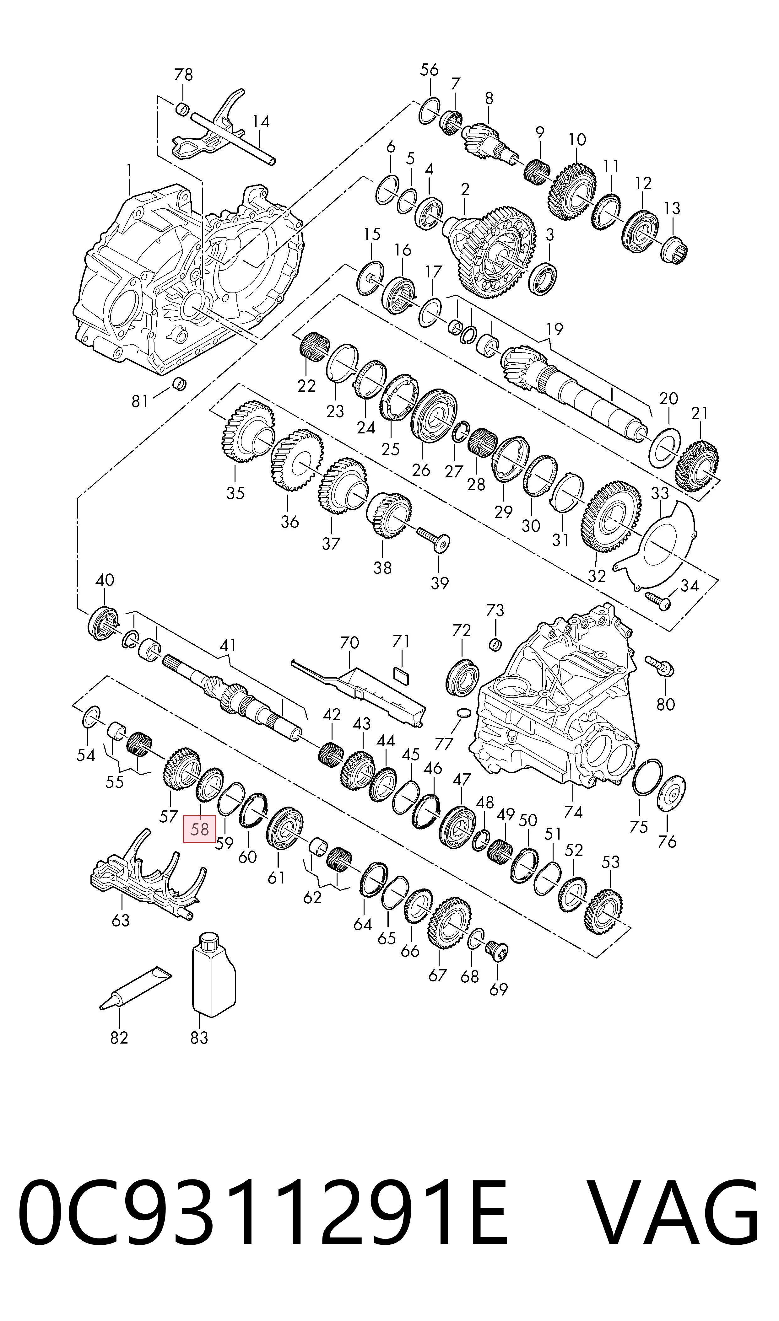 VAG 0C9311291E ціна, від 162.21 USD