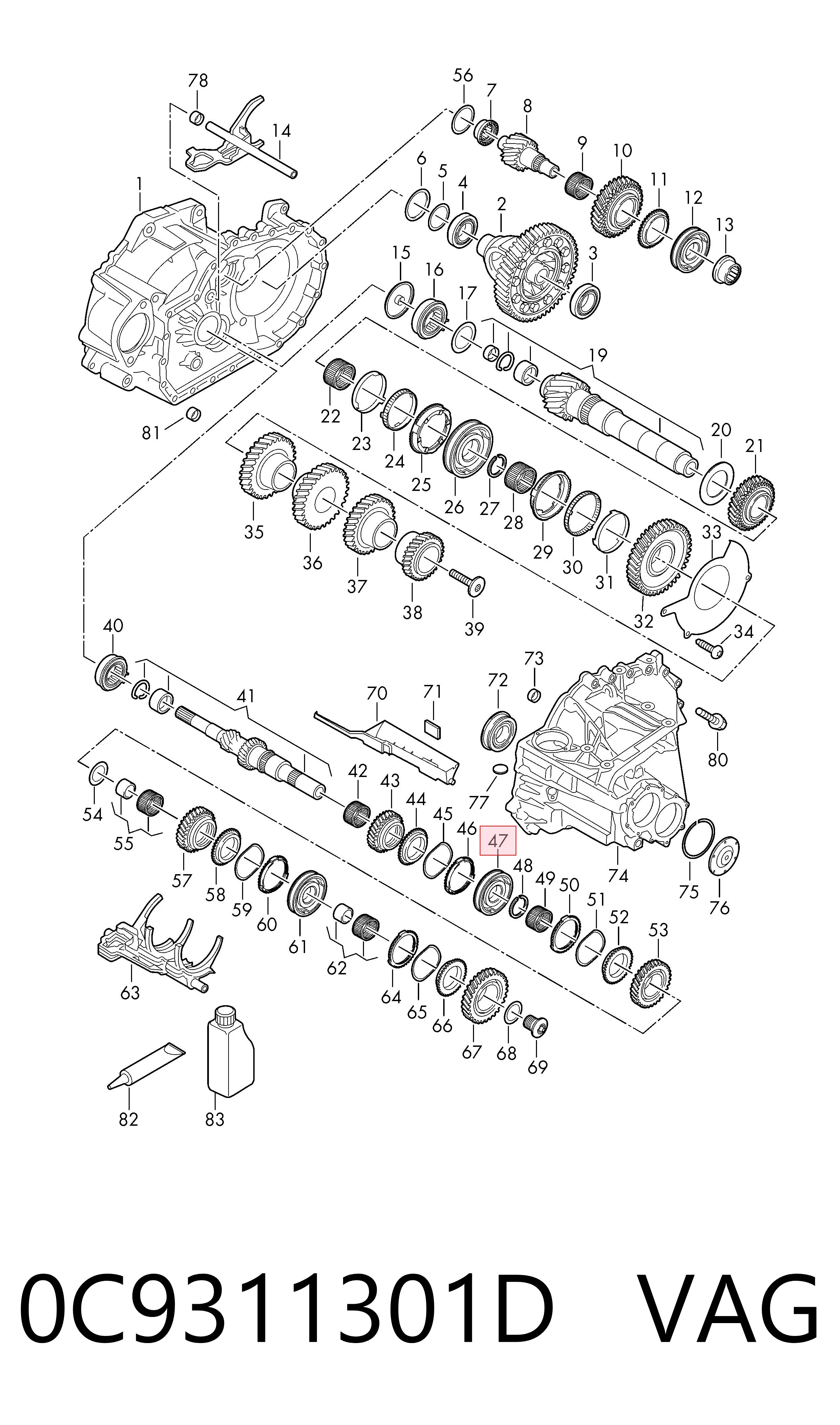  VAG 0C9311301D ціна, від 331.79 USD