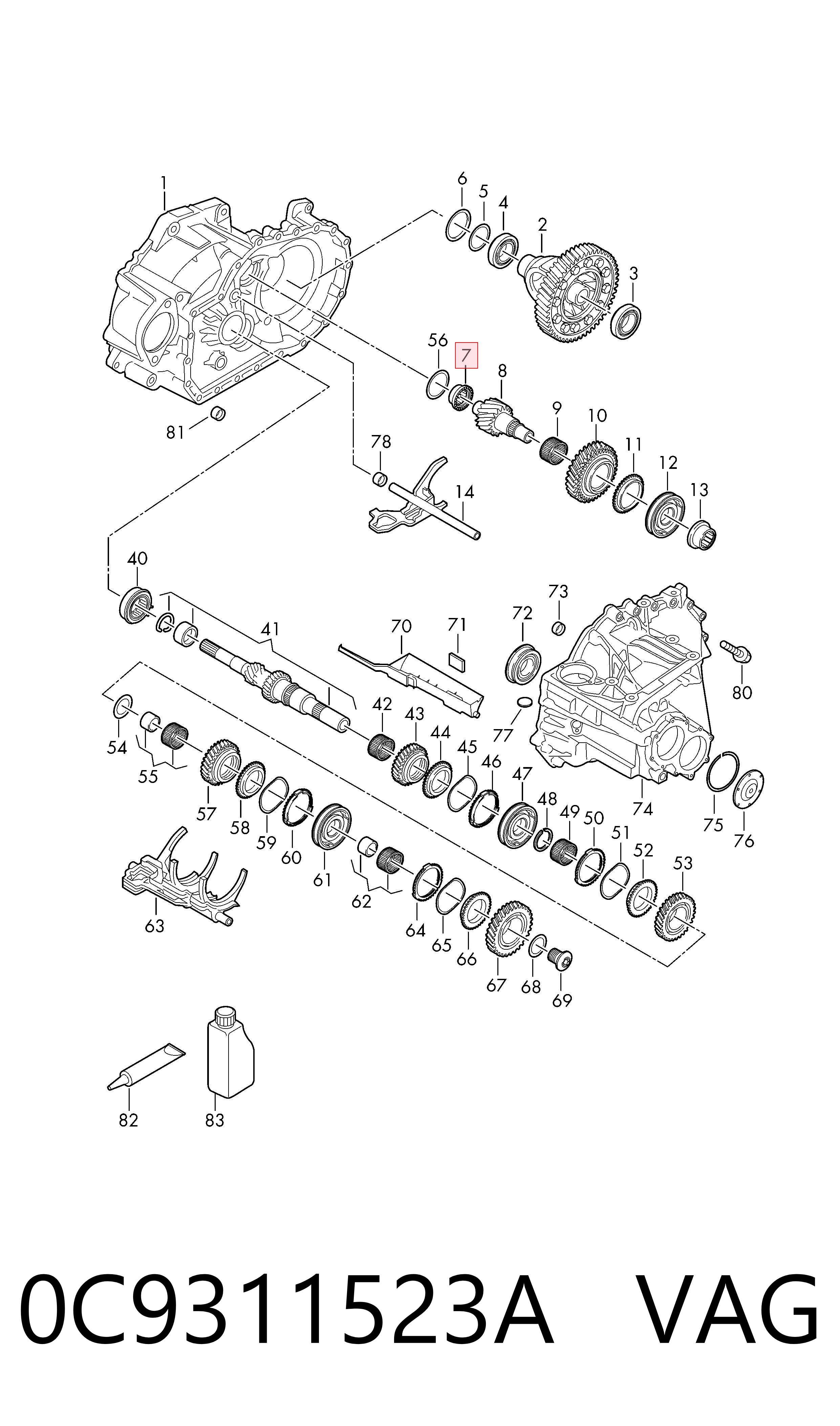  VAG 0C9311523A ціна, від 35.30 USD