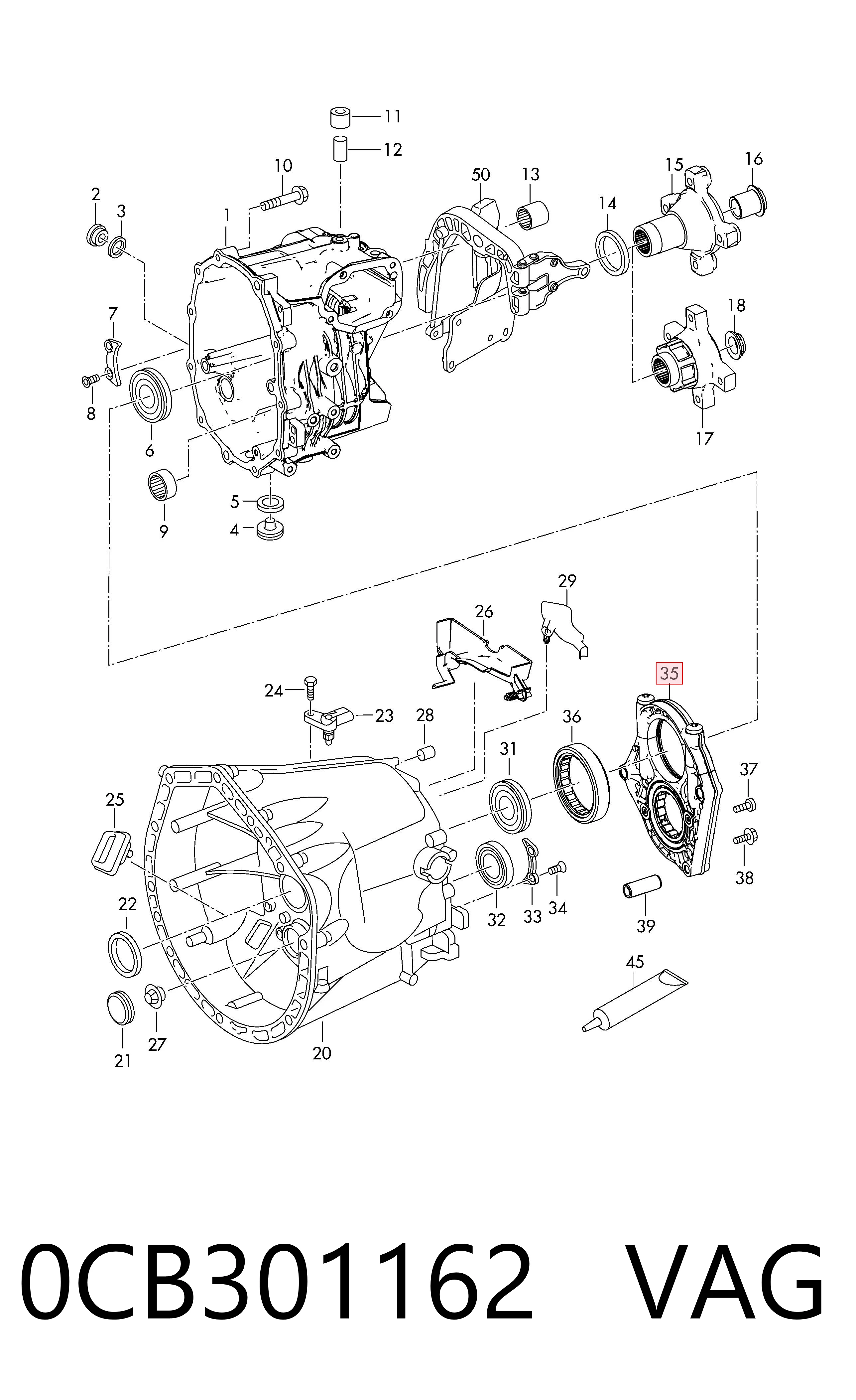  VAG 0CB301162 ціна, від 386.66 USD