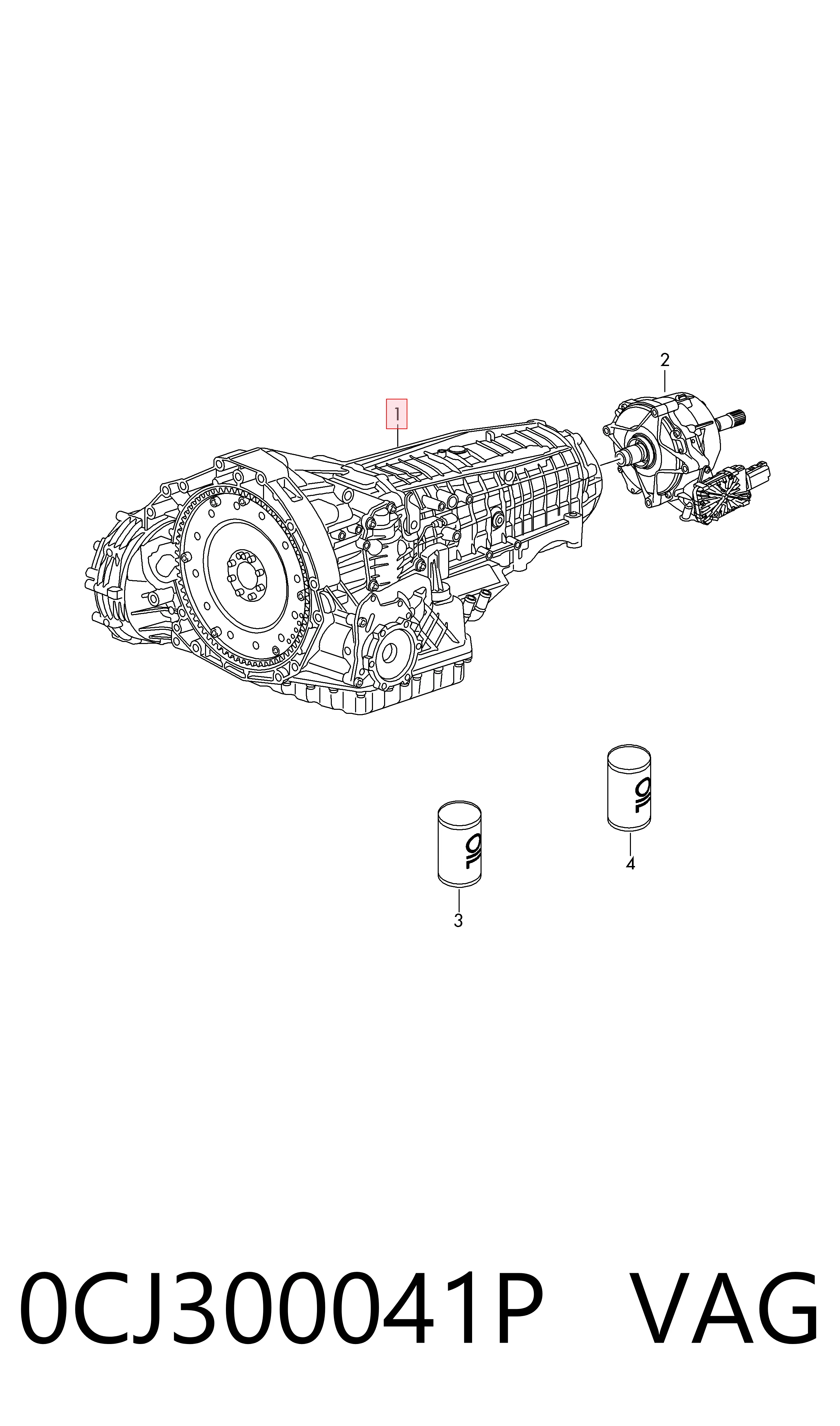 0CJ300041P VAG Автоматична коробка передач