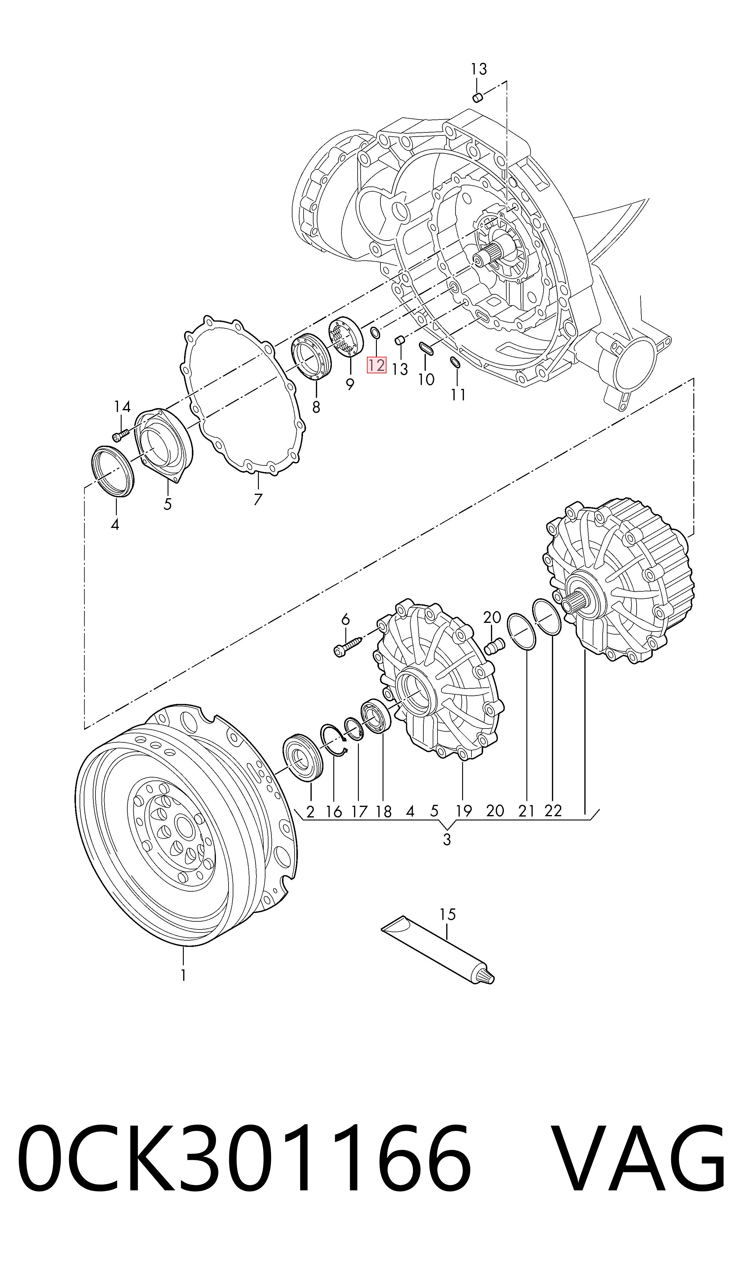  VAG 0CK301166 ціна, від 1.13 USD