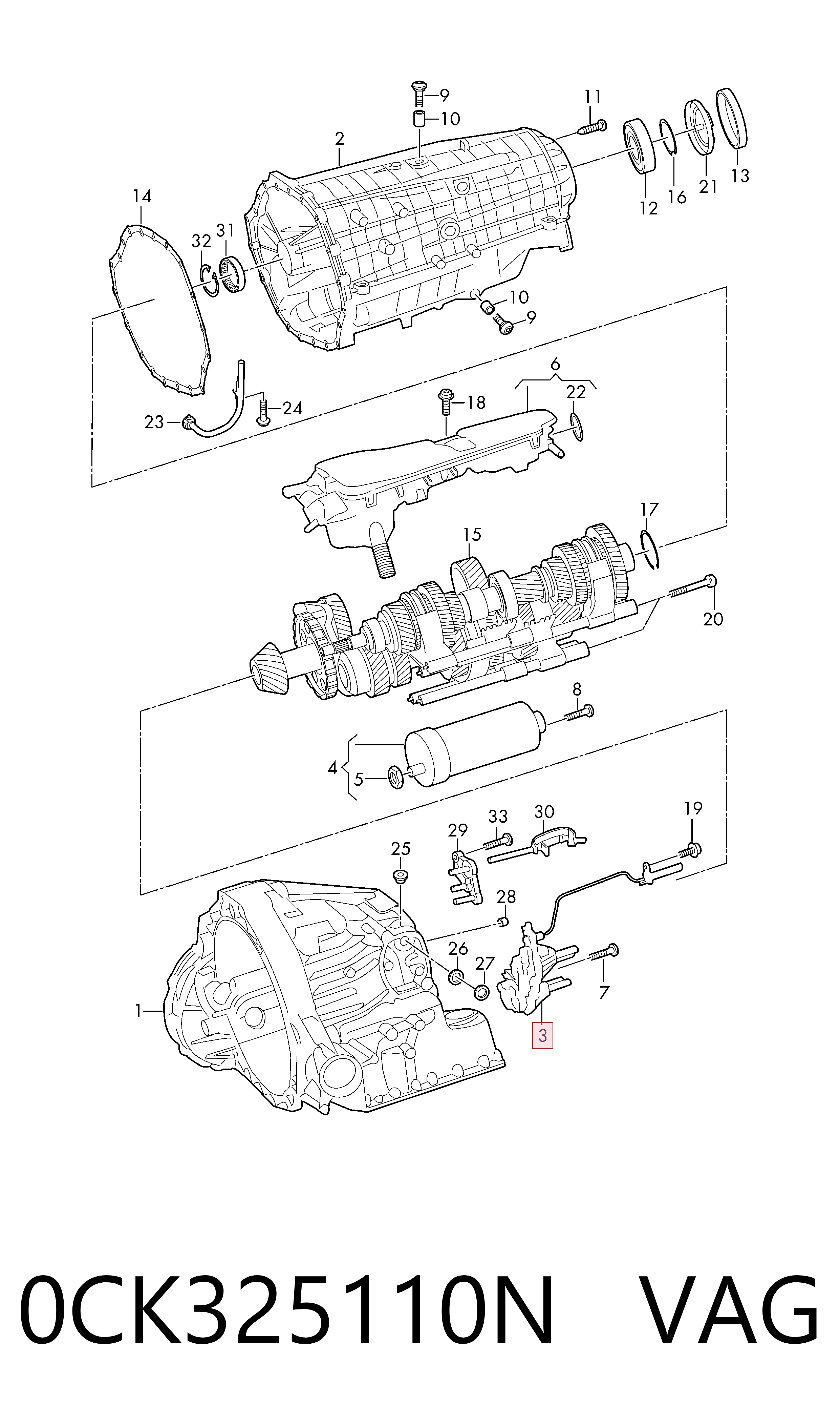  VAG 0CK325110N ціна, від 209.05 USD