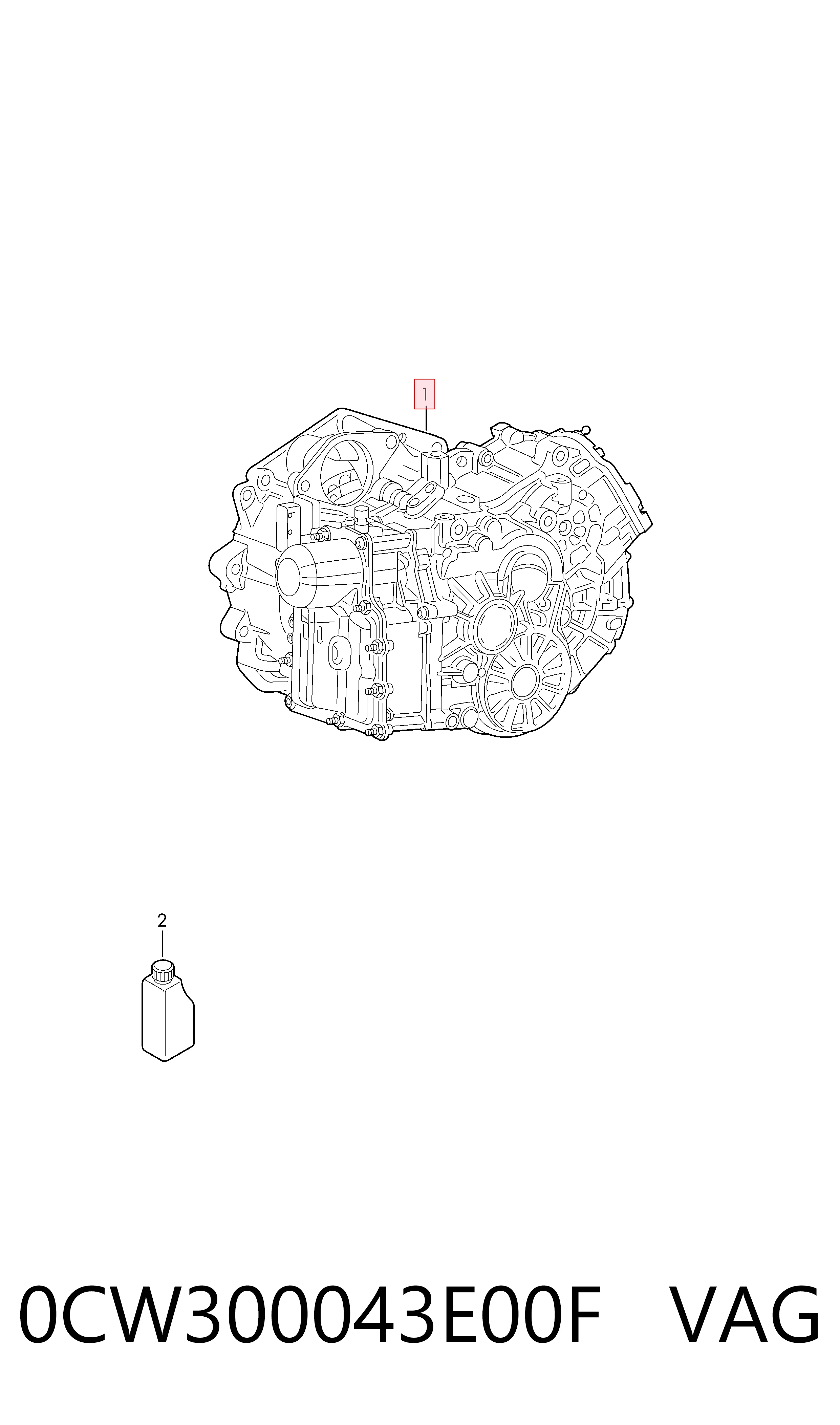 0CW300043E00F VAG Автоматична коробка передач