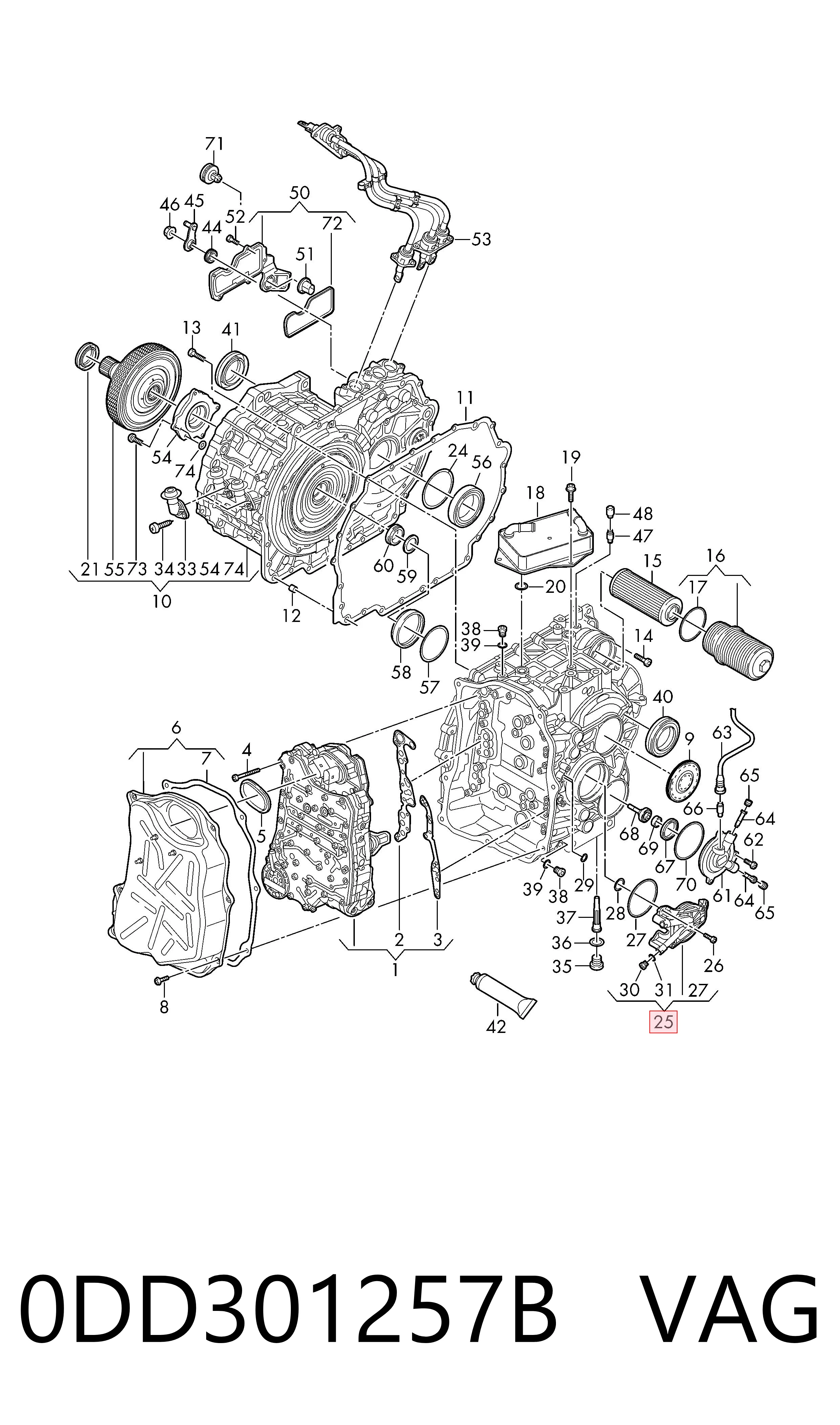 0DD301257B VAG 
