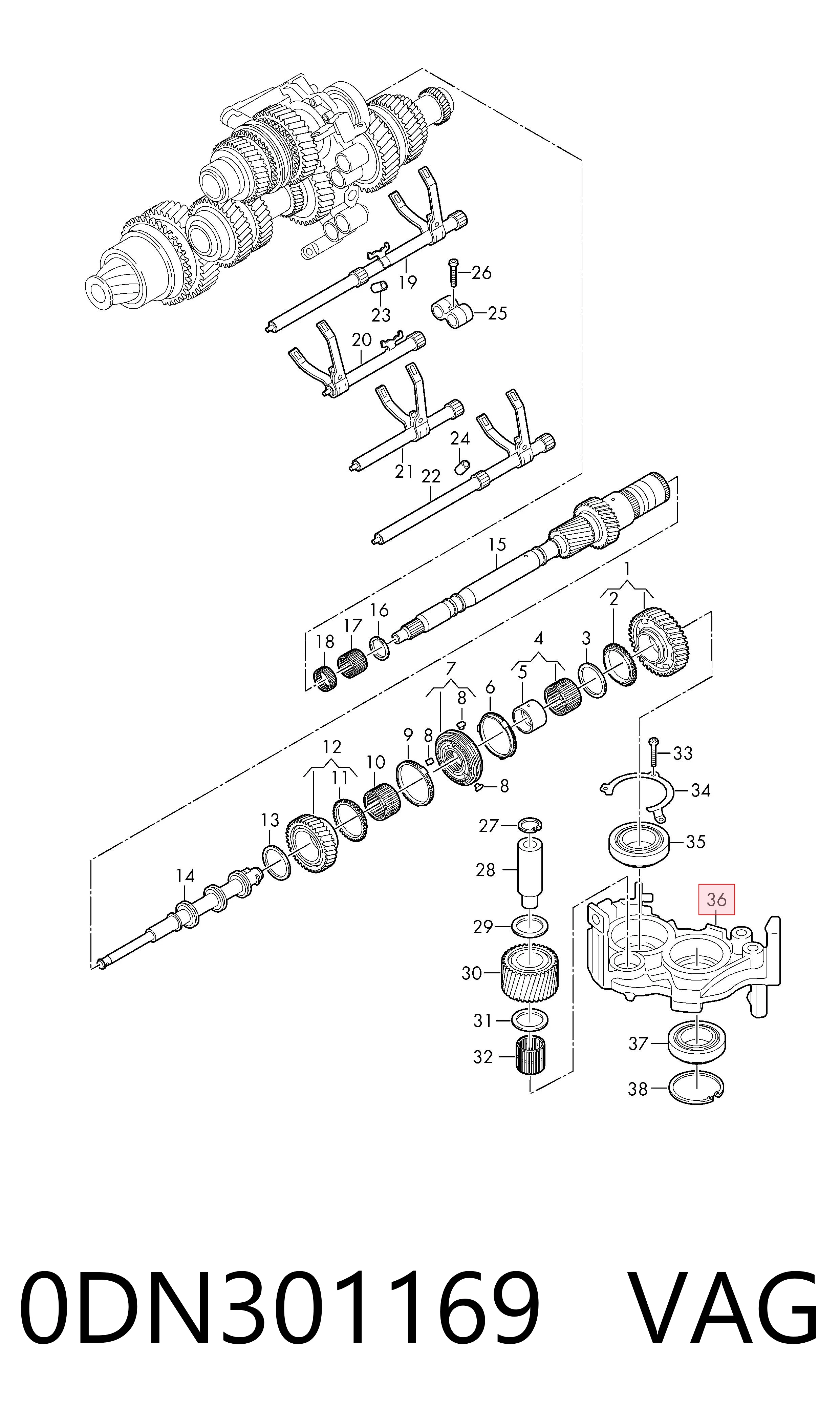 VAG 0DN301169 ціна, від 146.51 USD