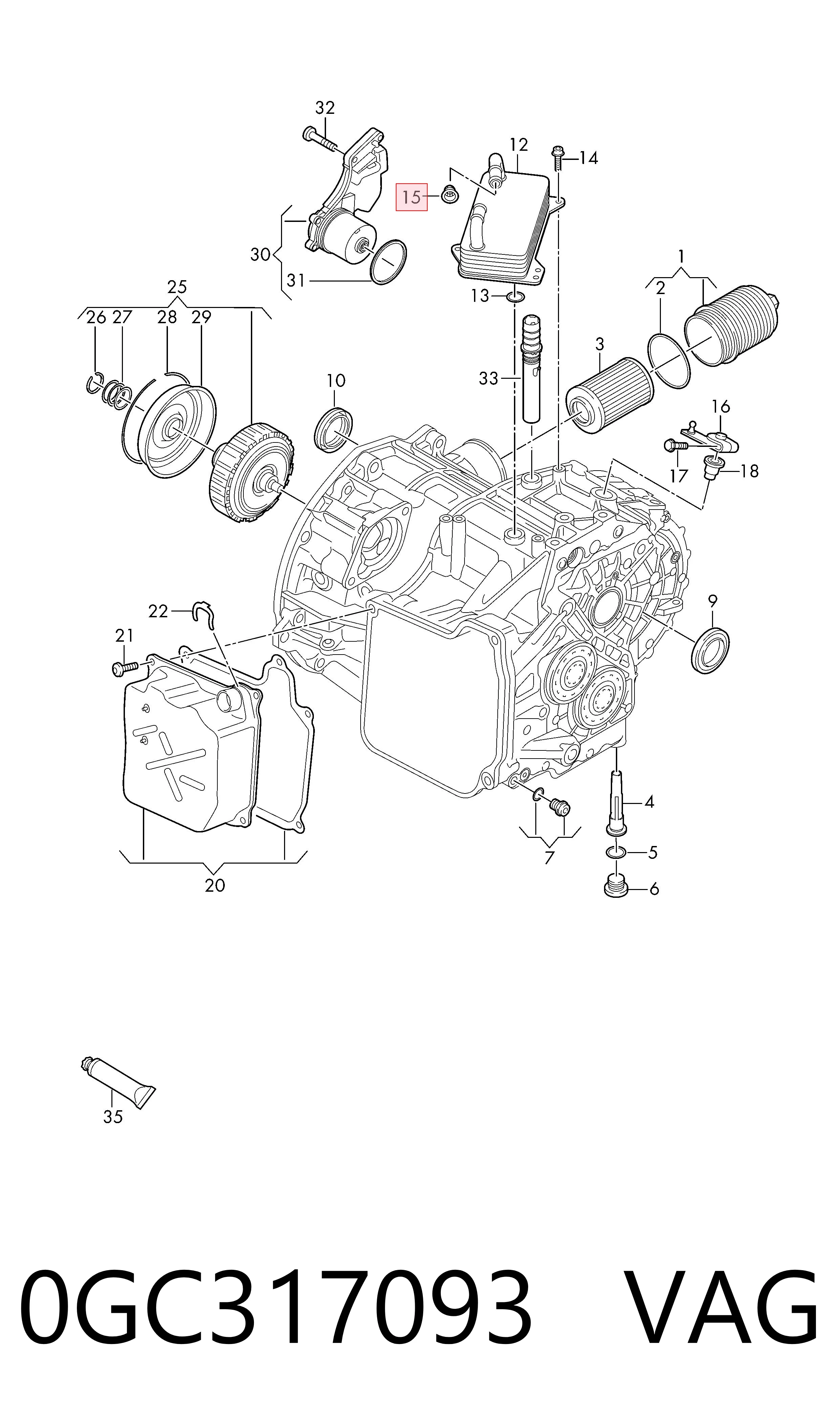 0GC317093 VAG Масло в коробку автомат