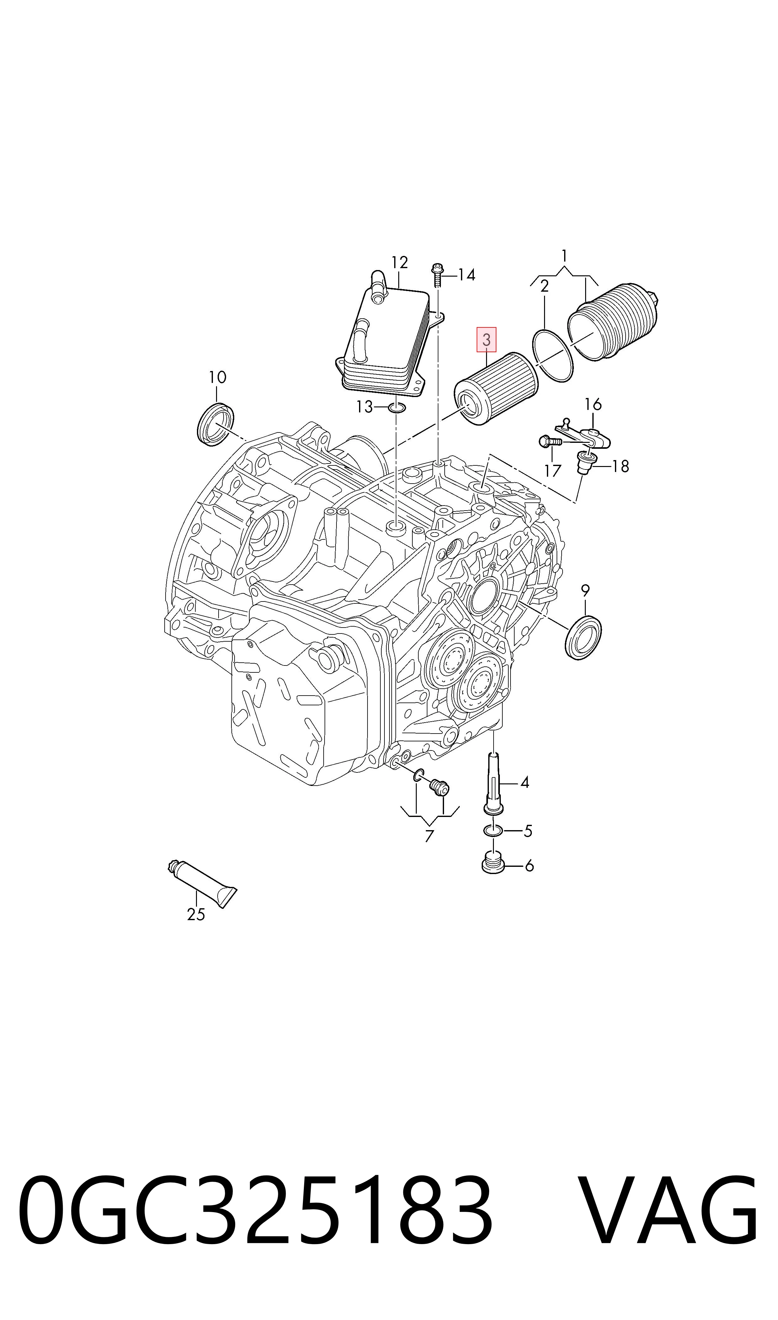  Фільтр АКПП Volkswagen Transporter 