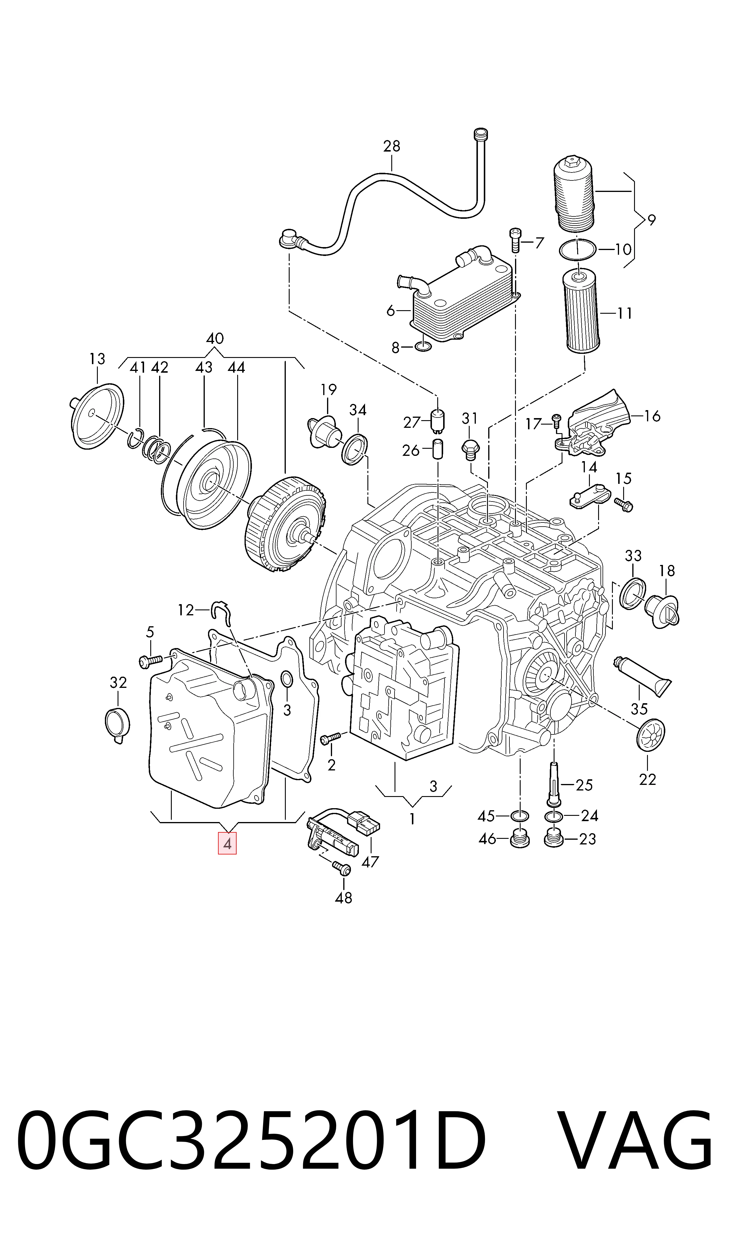 0GC325201D VAG Піддон АКПП