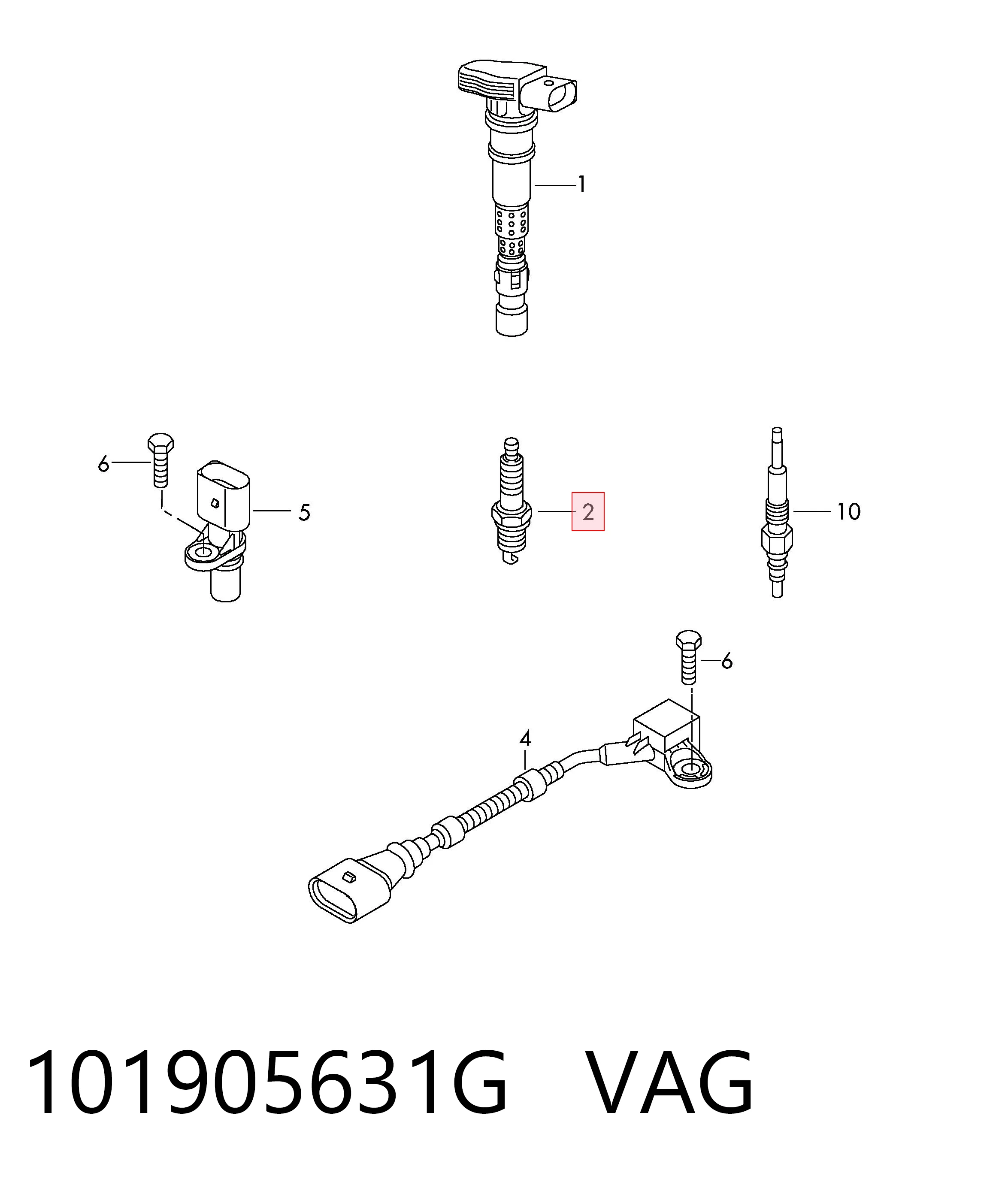 101905631G VAG Свіча запалювання