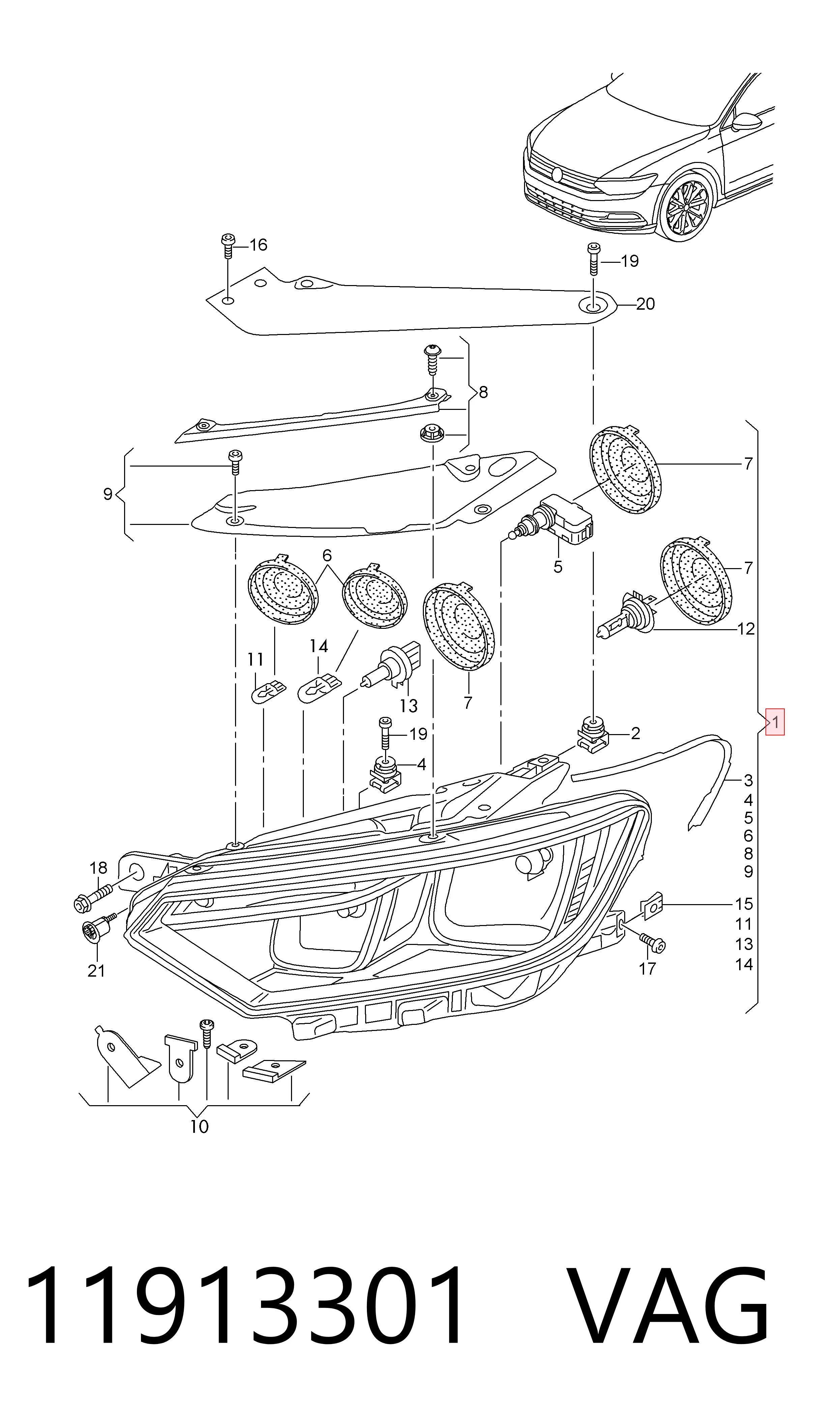 Купити Фара ліва Volkswagen Passat ALLTRACK B8 3G5, CB5