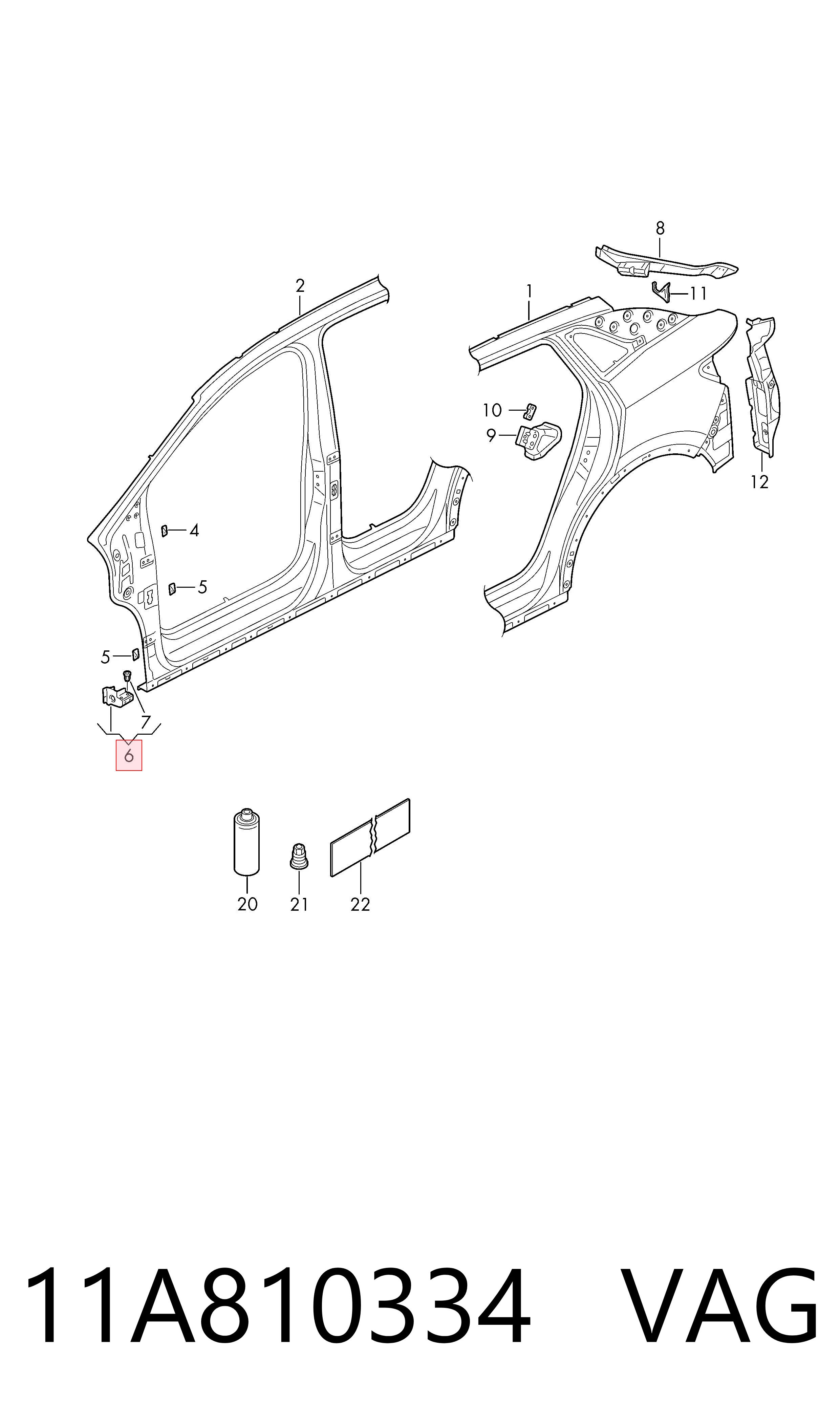 VAG 11A810334 ціна, від 28.23 USD