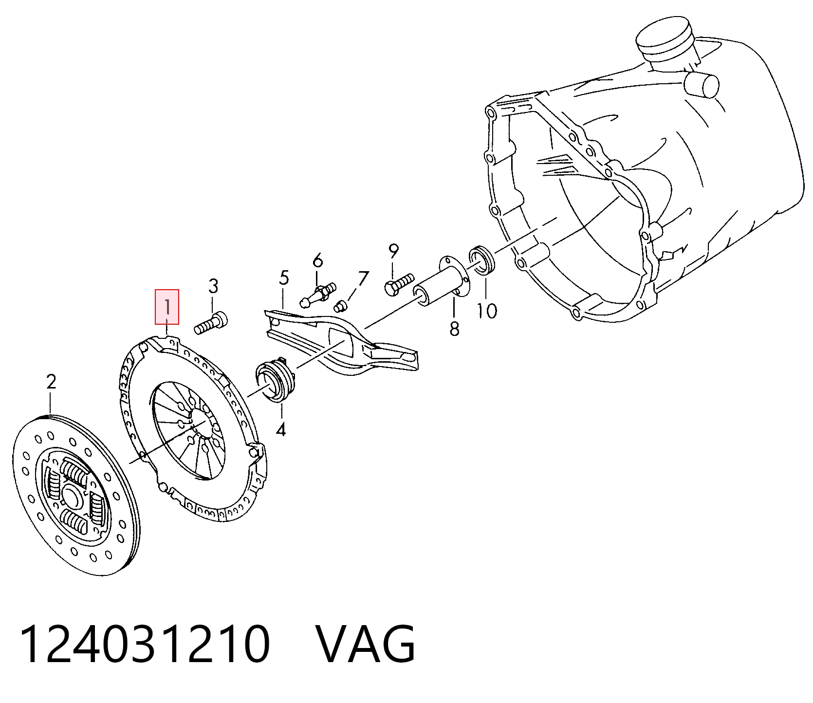 Купити Корзина зчеплення Volkswagen LT 28-35 II 2DB, 2DE, 2DK