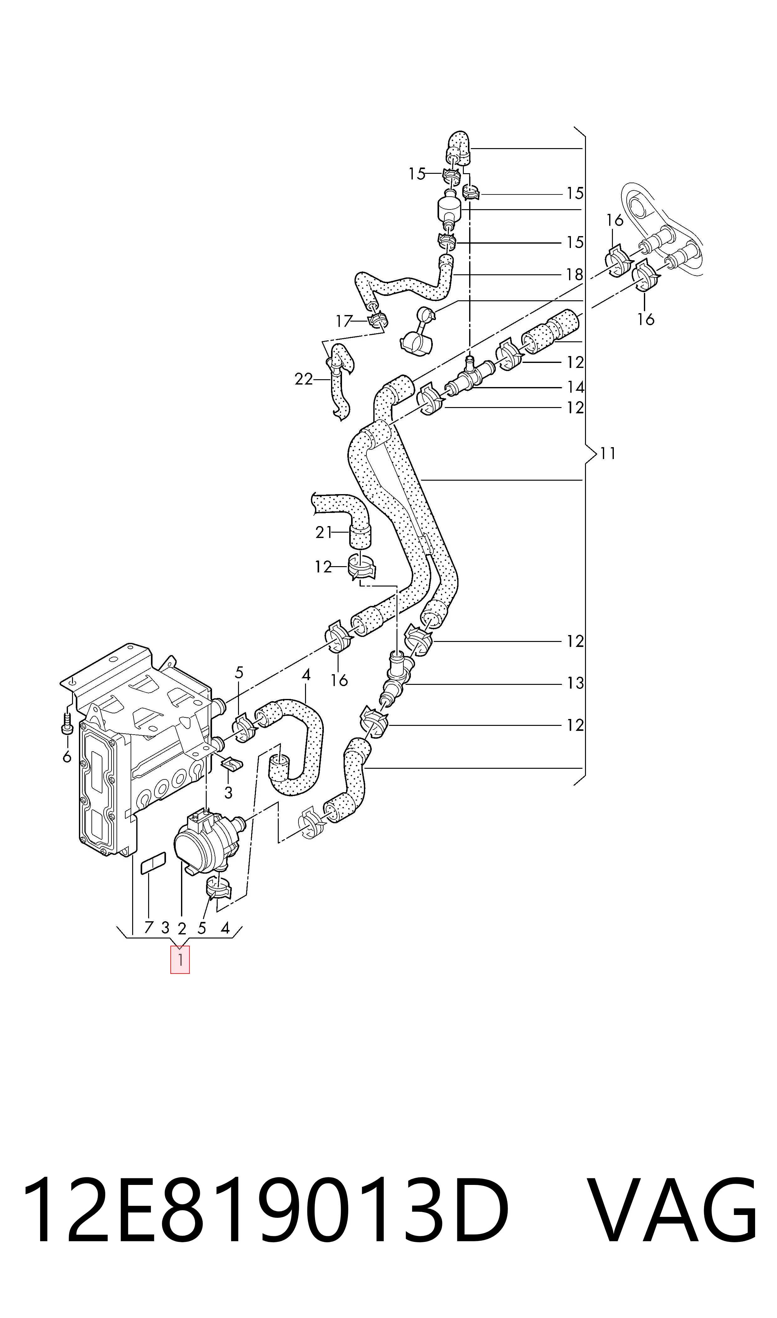 12E819013D VAG