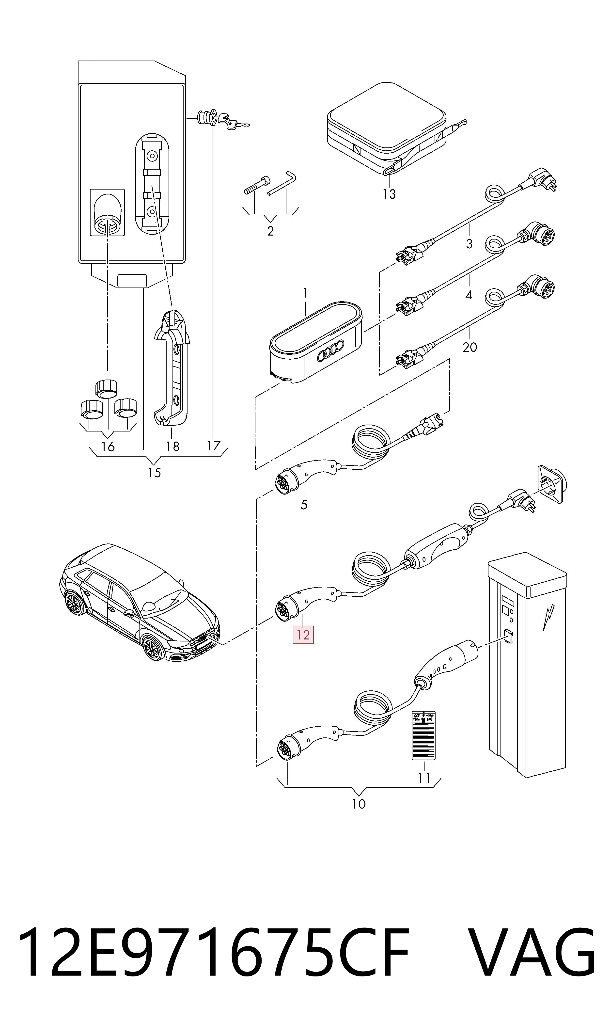  VAG 12E971675CF ціна, від 399.94 USD