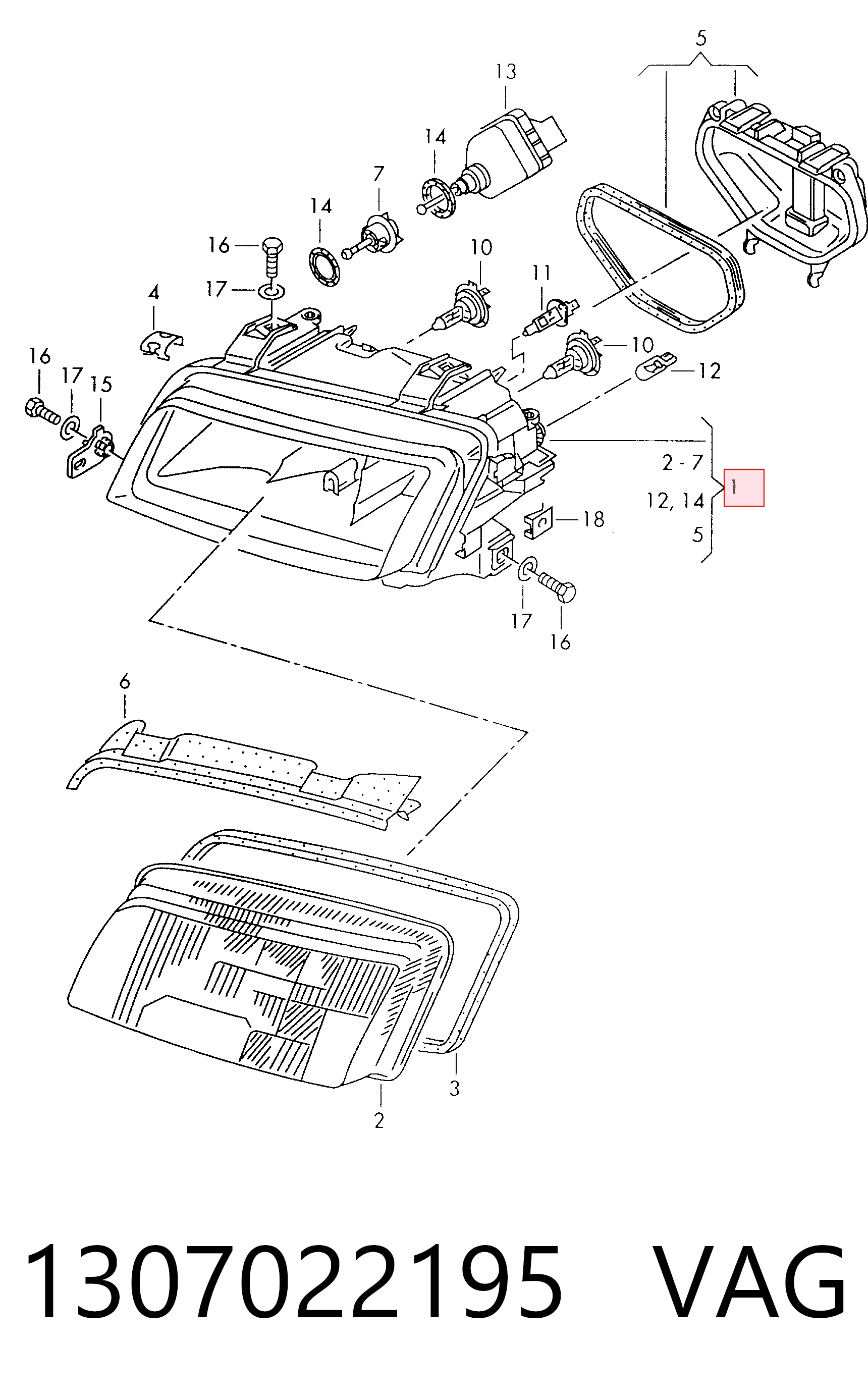Купити 37727933 Philips Права блок фара