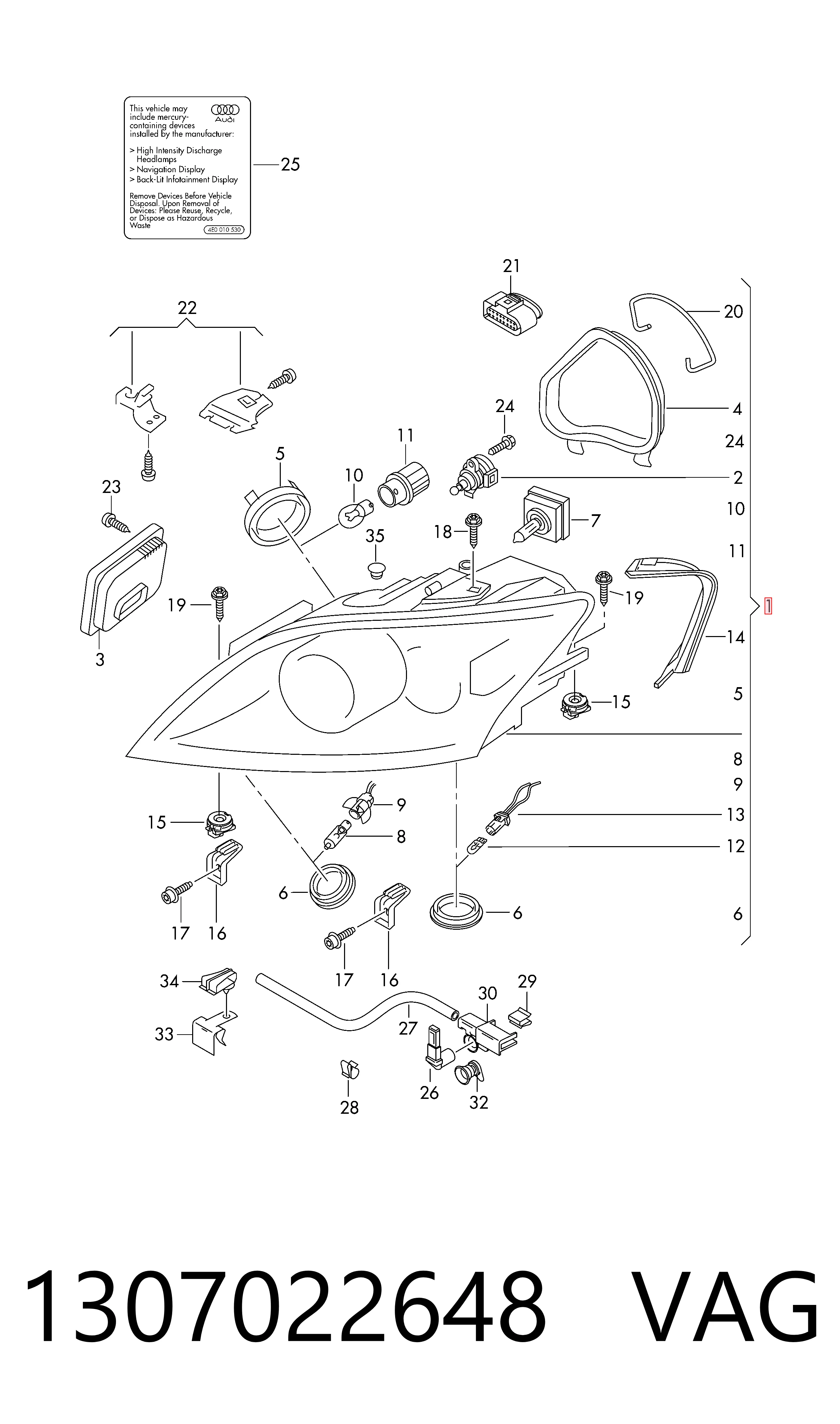 LPL781 Magneti Marelli Фара передня права
