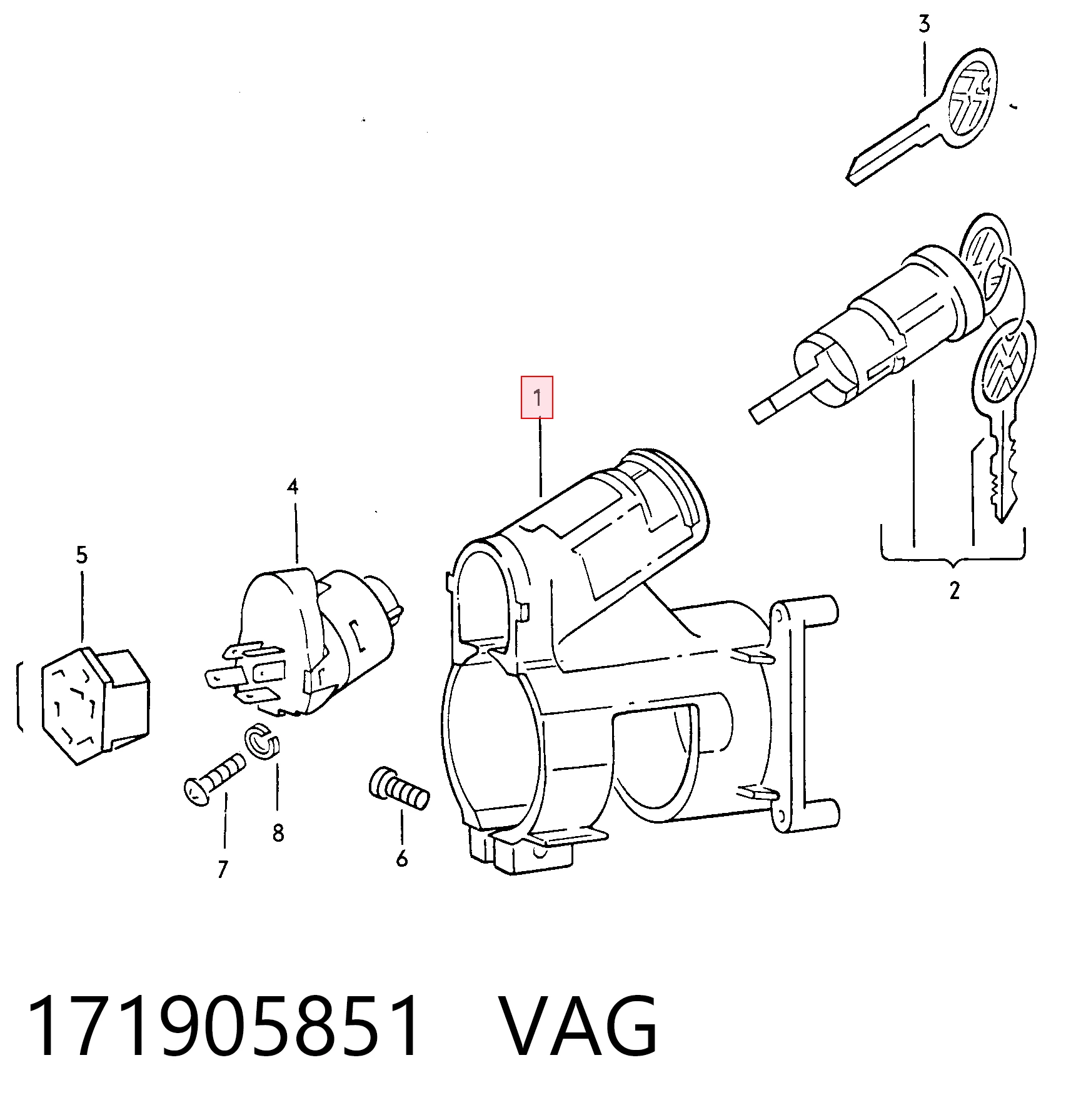 Корпус замка запалювання 0604010001P 4max