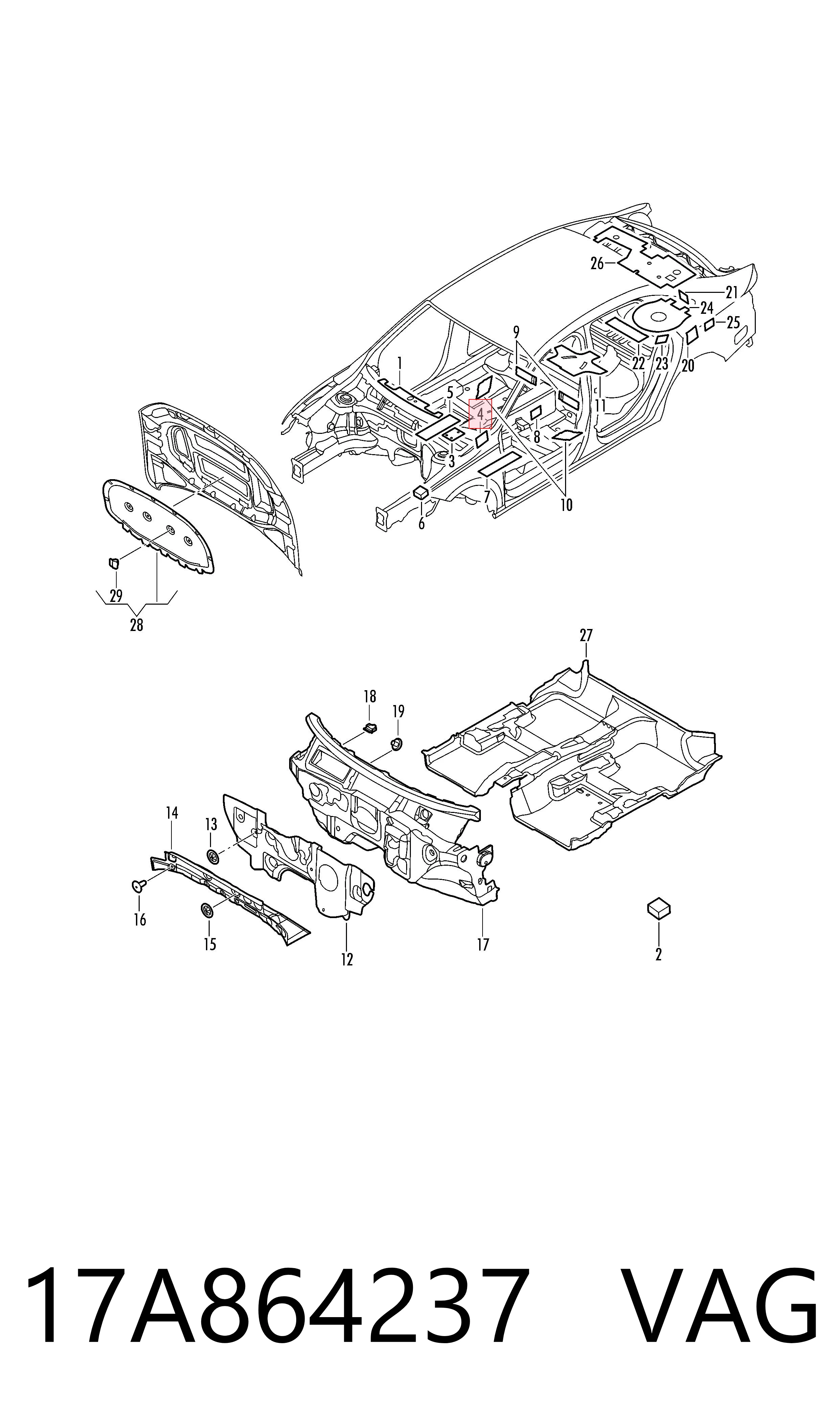 VAG 17A864237 ціна, від 3.17 USD
