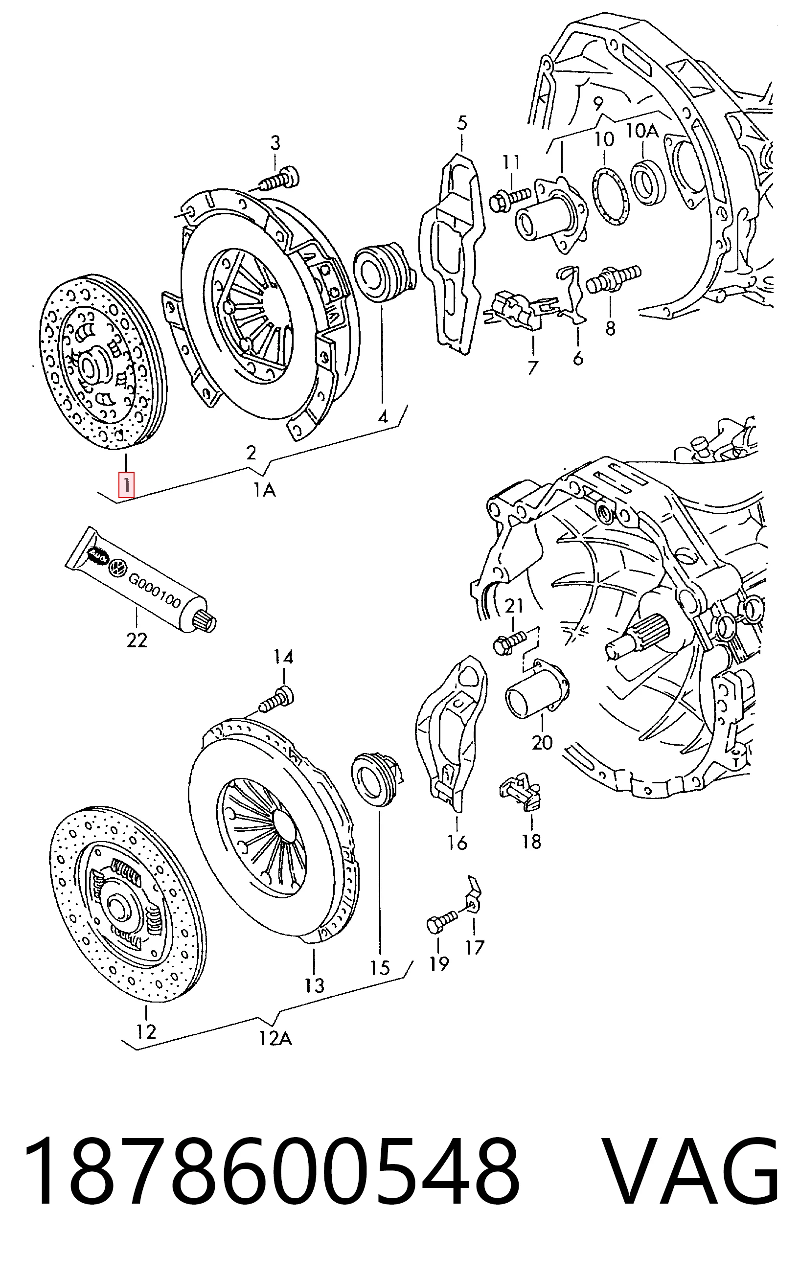 Диск зчеплення ведений Audi A6 C6