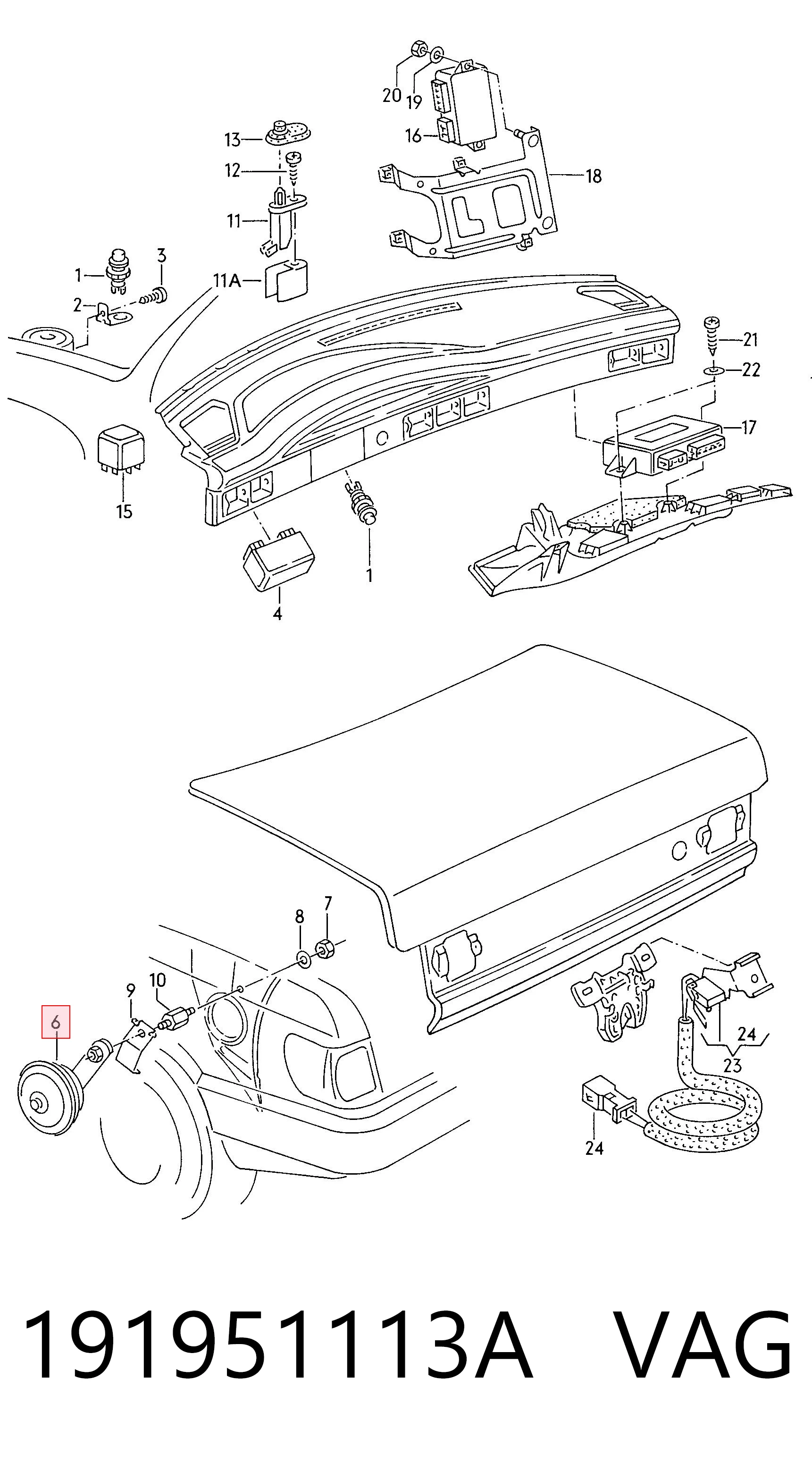 Сигнал звукової, клаксон Peugeot/Citroen 9820654480 ціна, від 12.29 USD