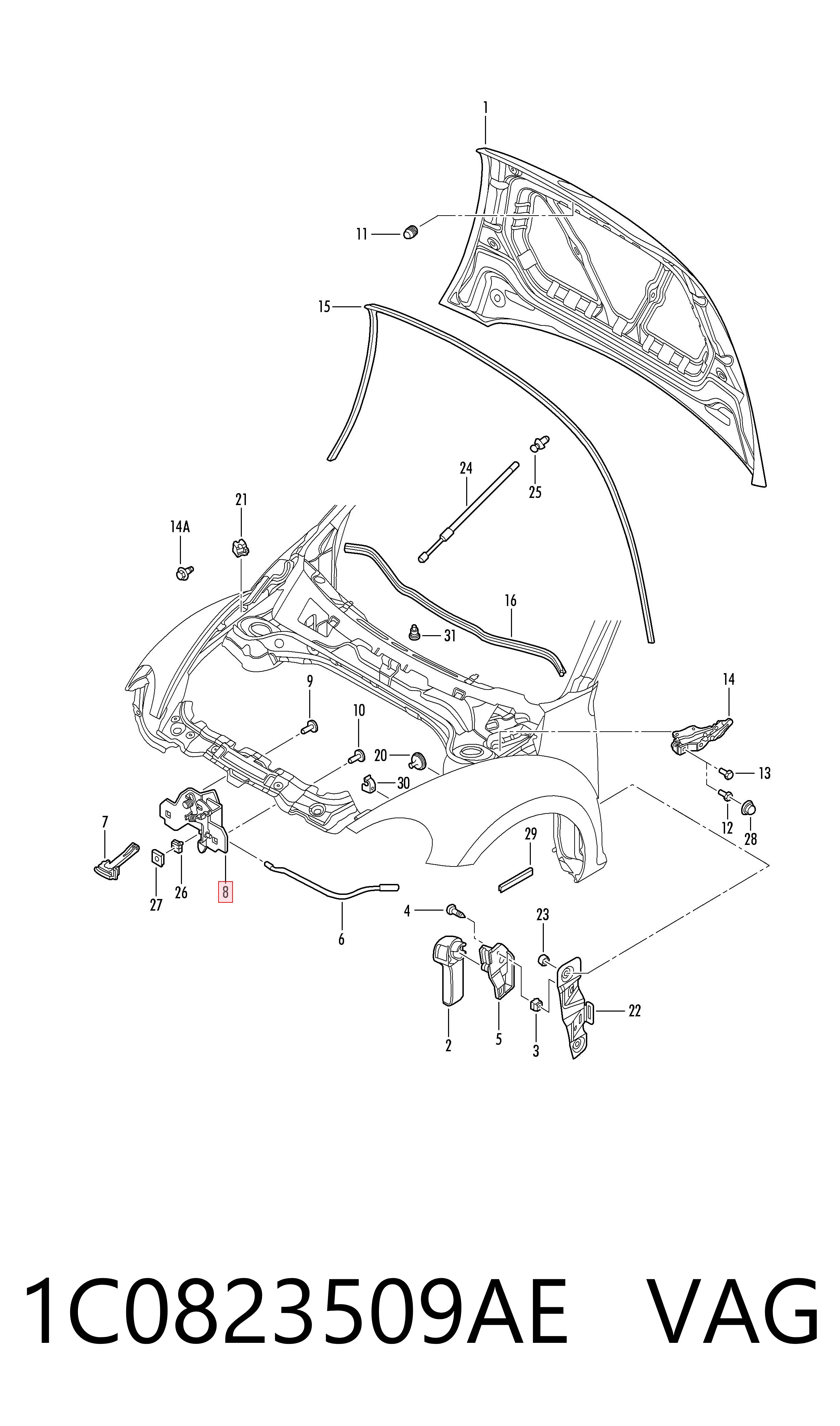 1C0823509AE VAG